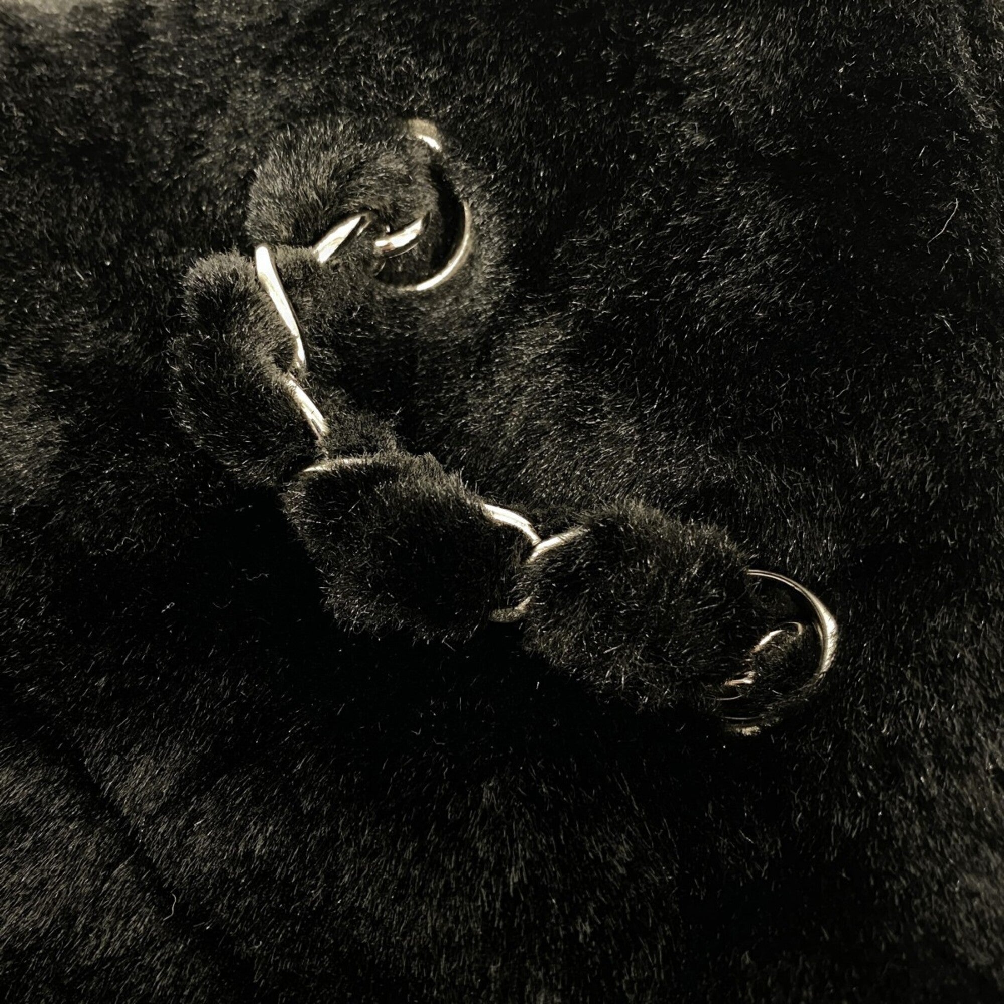Chanel Black Fur Tote Bag (Pre-Owned)