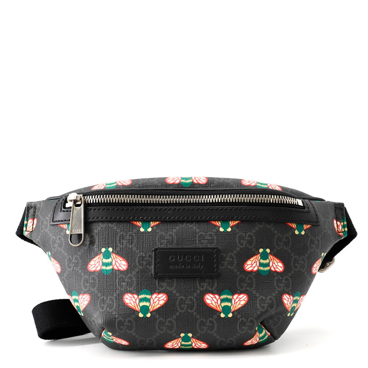 Gucci Black Gg Supreme Leather Sling Bag (Pre-Owned)