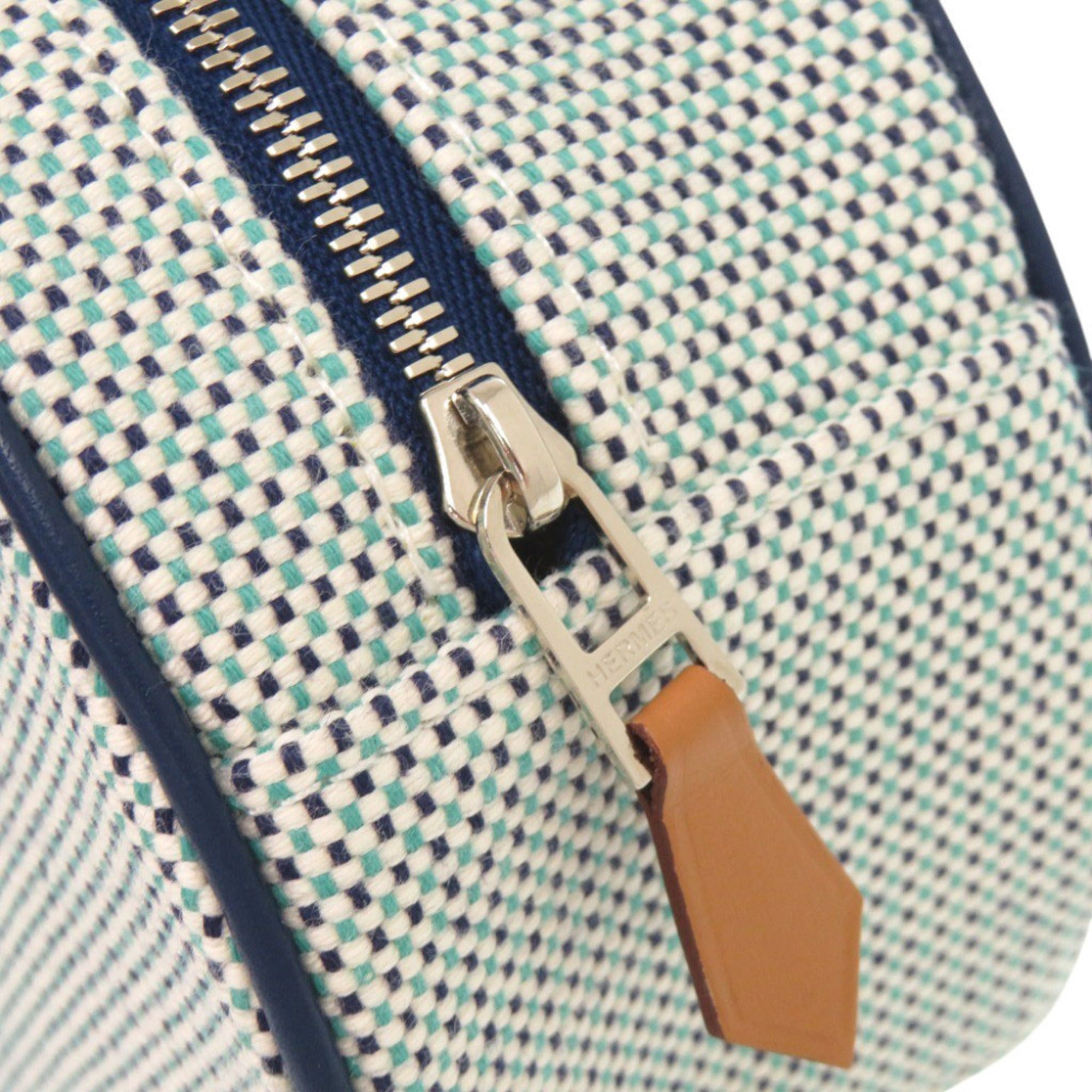 Hermes Blue Cotton Pouch (Pre-Owned)