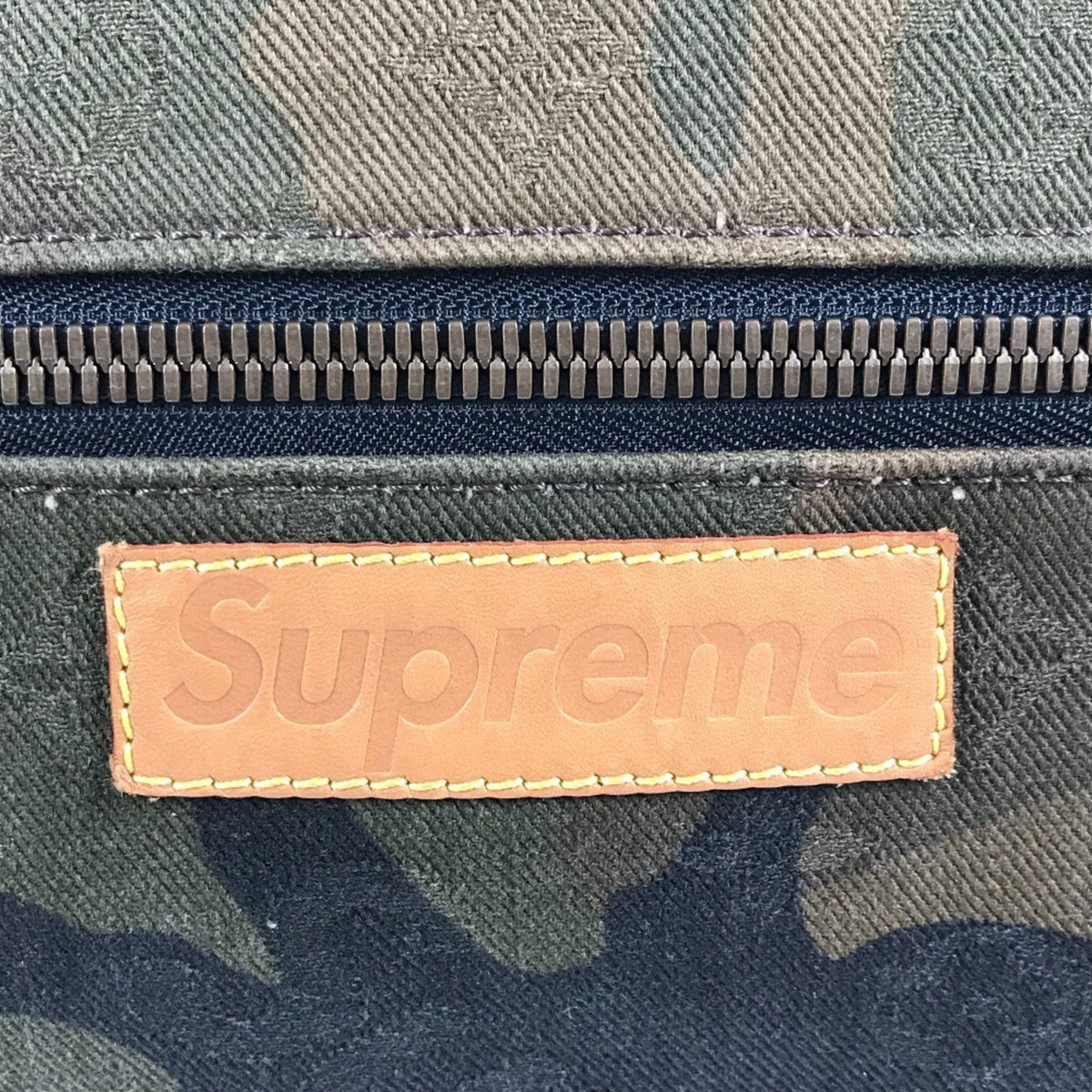 Louis Vuitton Camouflage Green Canvas Backpack (Pre-Owned)