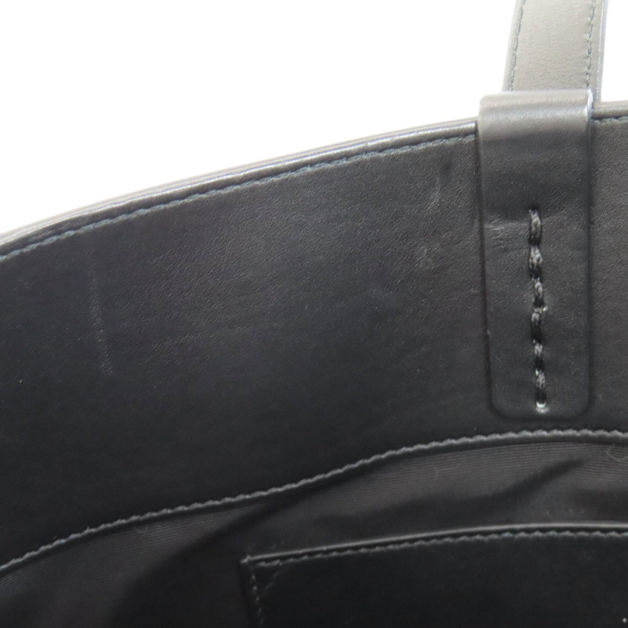 Bvlgari Black Leather Tote Bag (Pre-Owned)