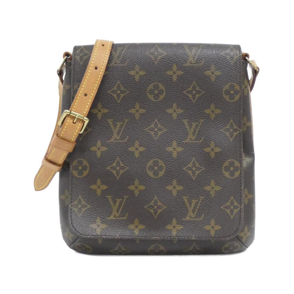 Louis Vuitton Brown Coated Canvas Shoulder Bag (Pre-Owned)