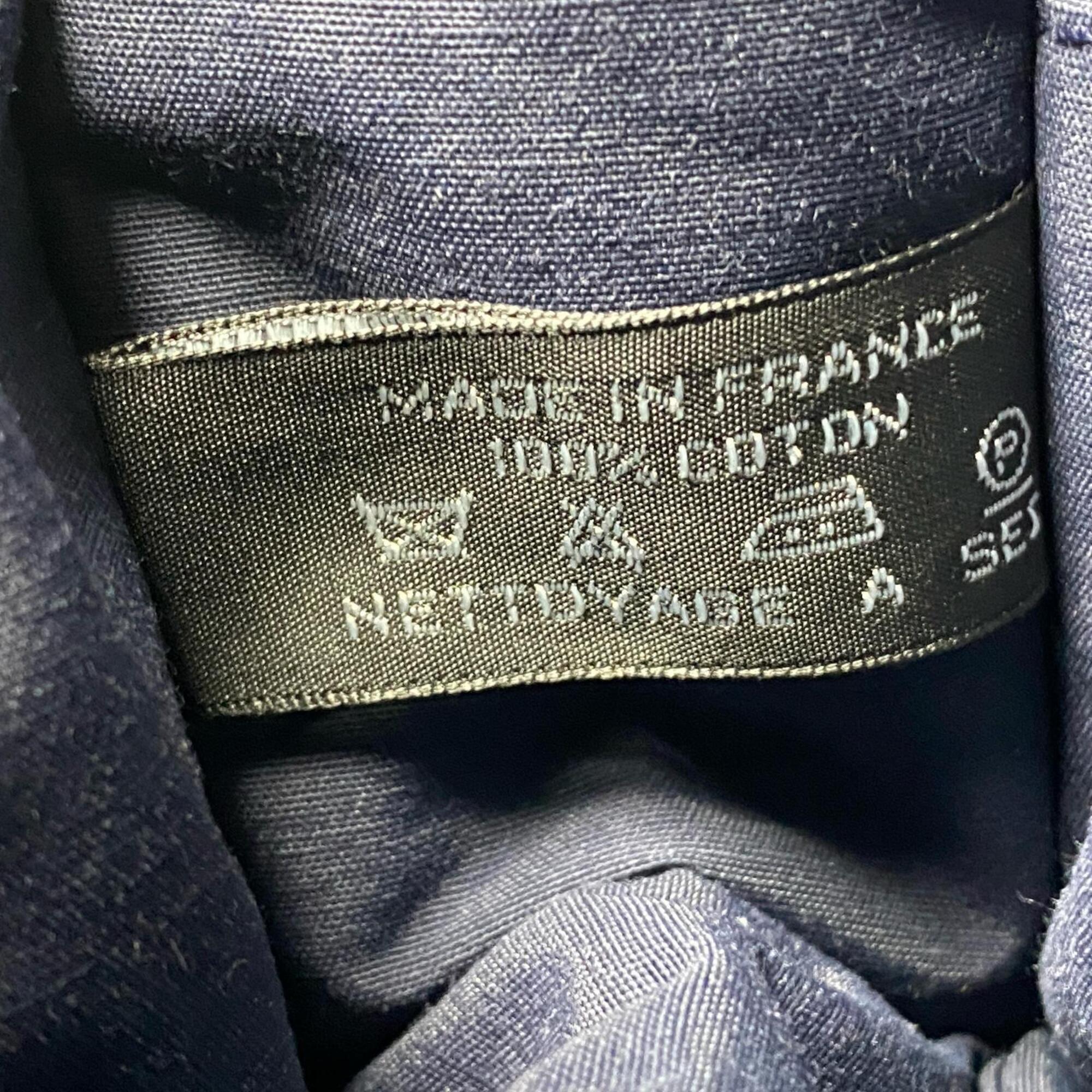 Hermes Navy Canvas Pouch (Pre-Owned)