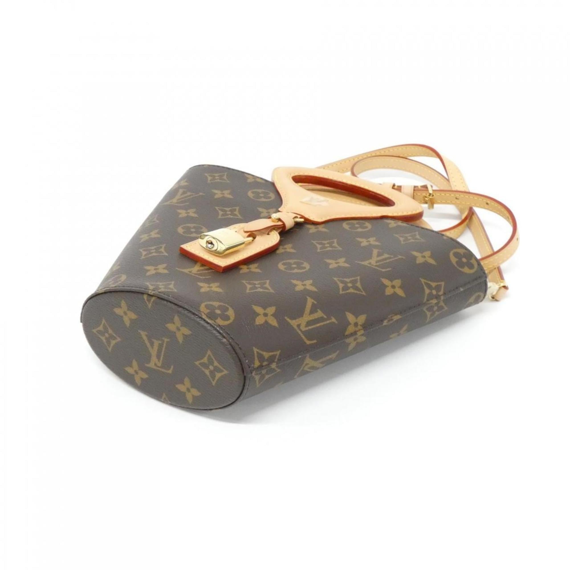 Louis Vuitton Marron Coated Canvas Shoulder Bag (Pre-Owned)