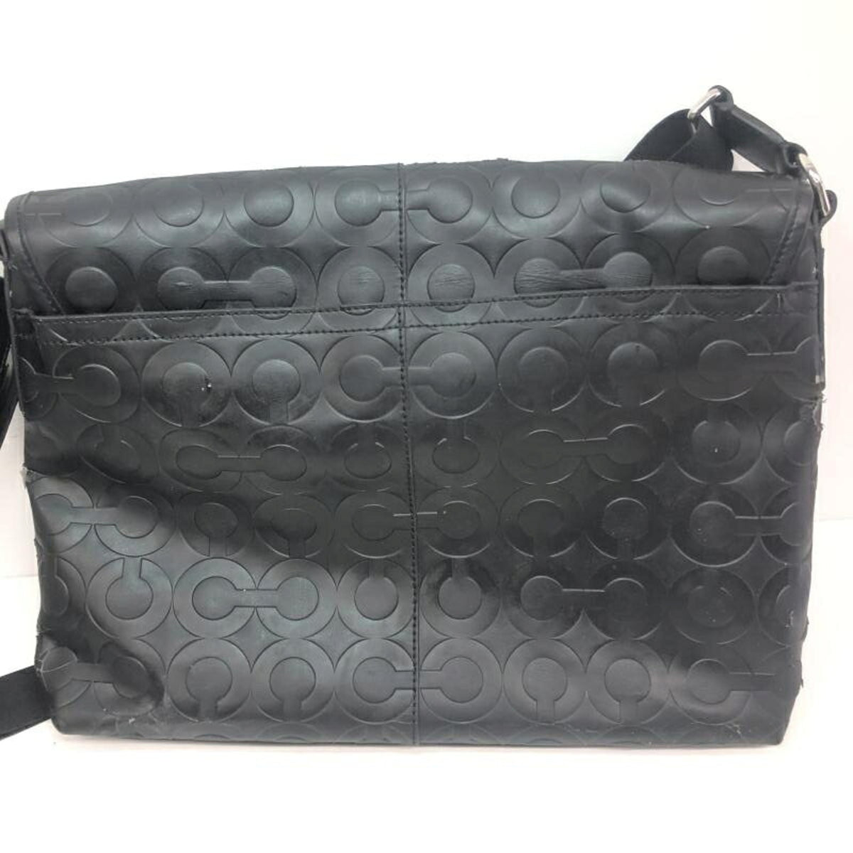 Coach Signature Black Signature Line Shoulder Bag (Pre-Owned)
