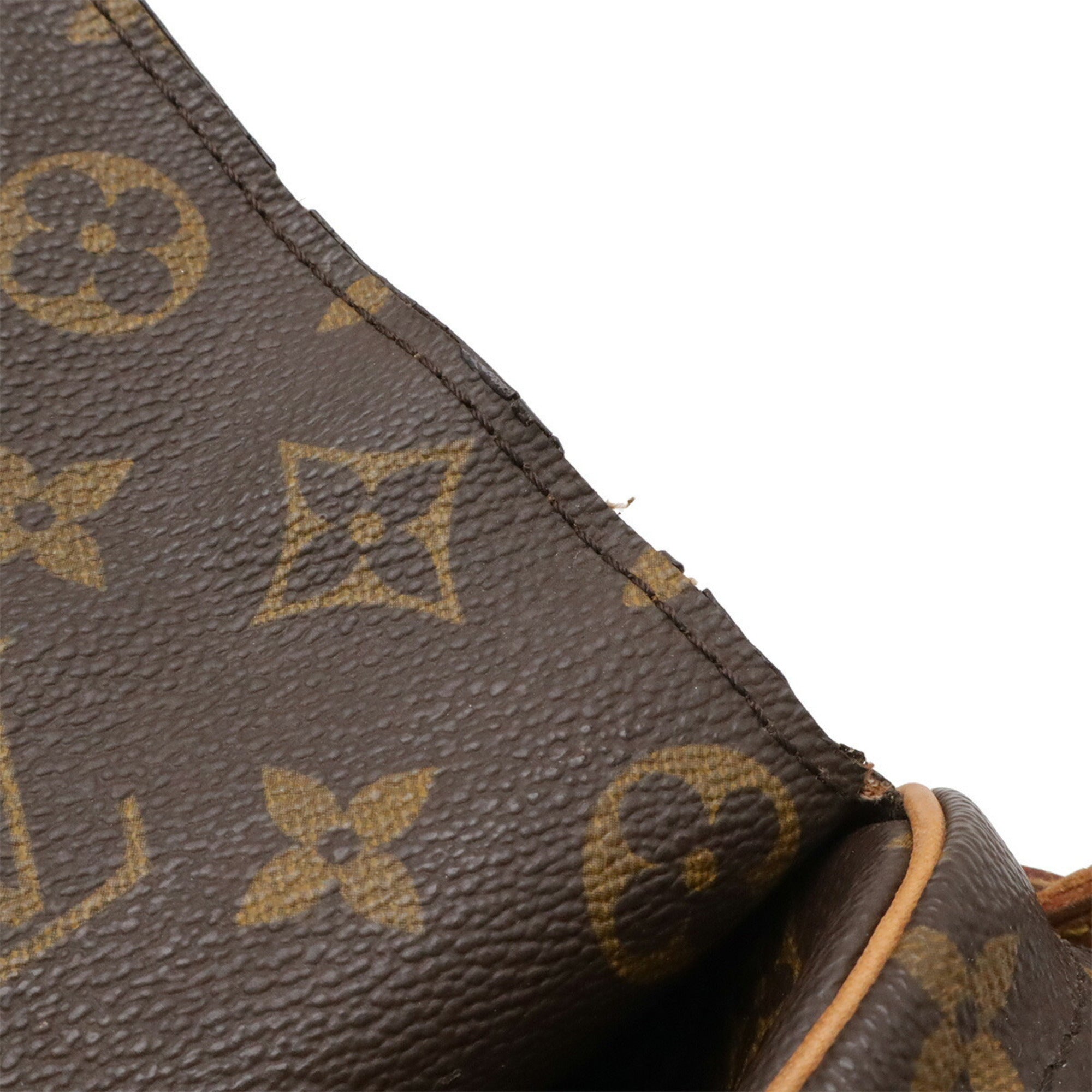 Louis Vuitton Brown Galle Monogram White Monogram Shoulder Bag (Pre-Owned)