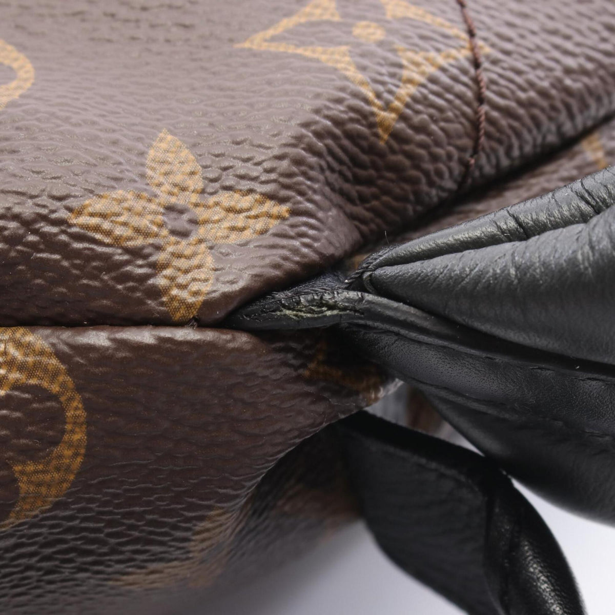 Louis Vuitton Black Brown Monogram Monogram Leather Backpack (Pre-Owned)