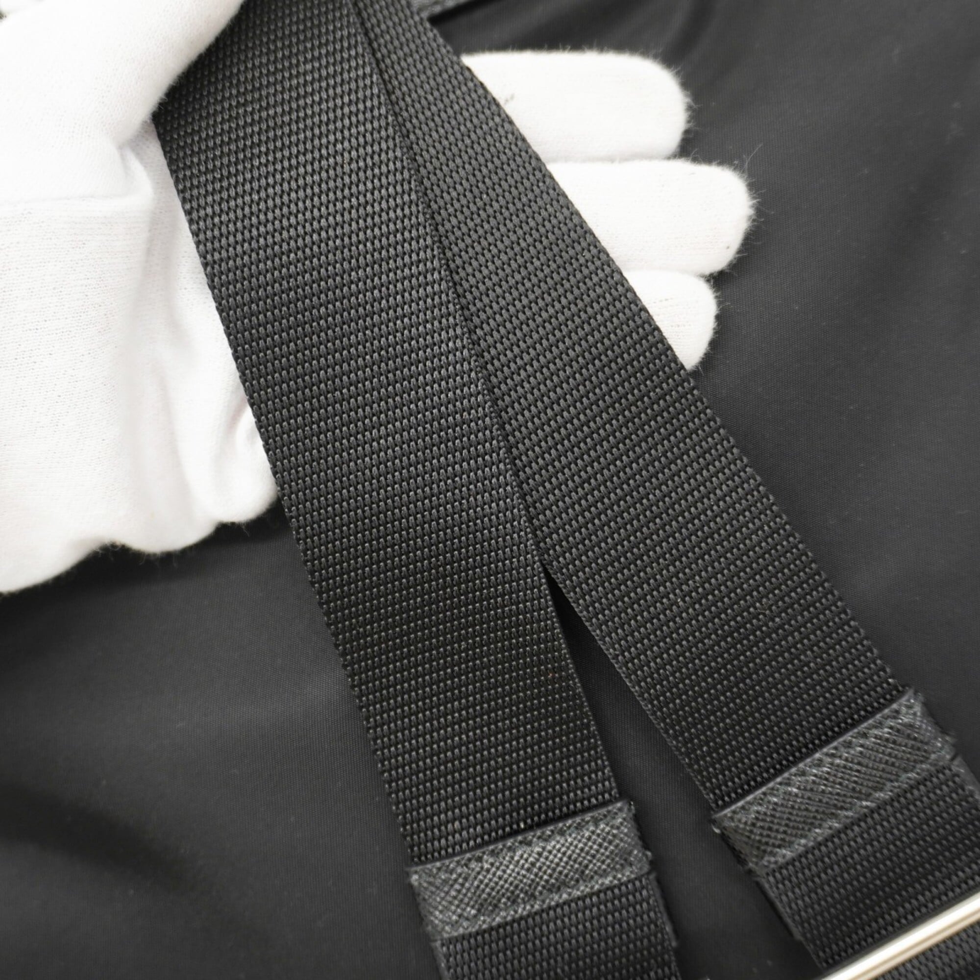 Prada Black Nylon Backpack (Pre-Owned)