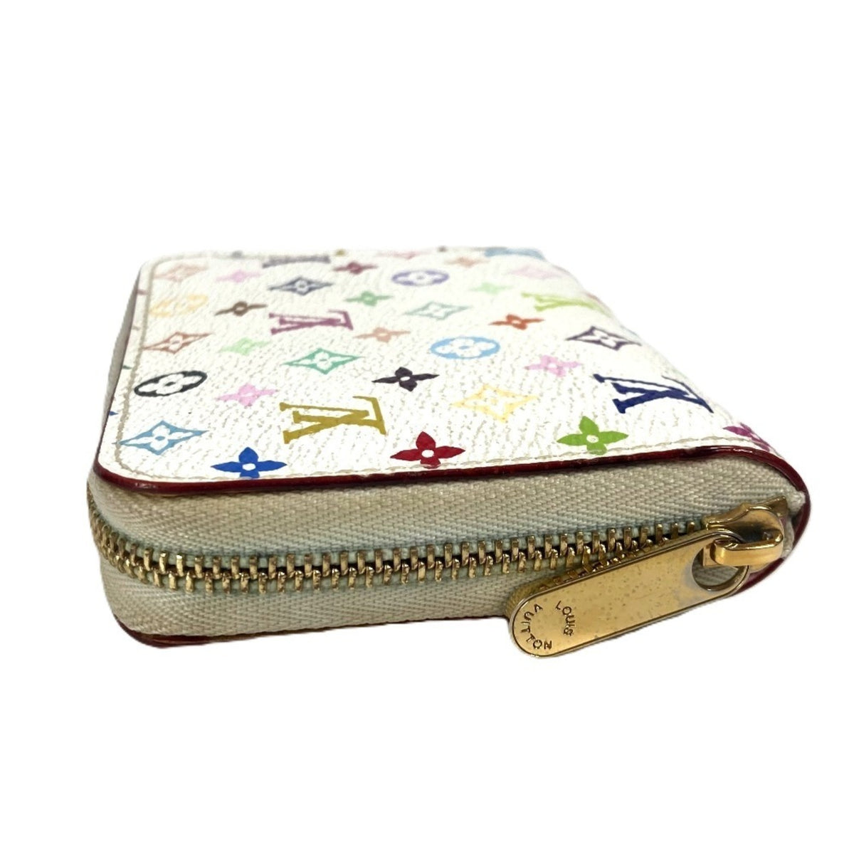 Louis Vuitton Monogram Multicolore Litchi White Monogram Multicolore Coin Purse/Coin Case (Pre-Owned)