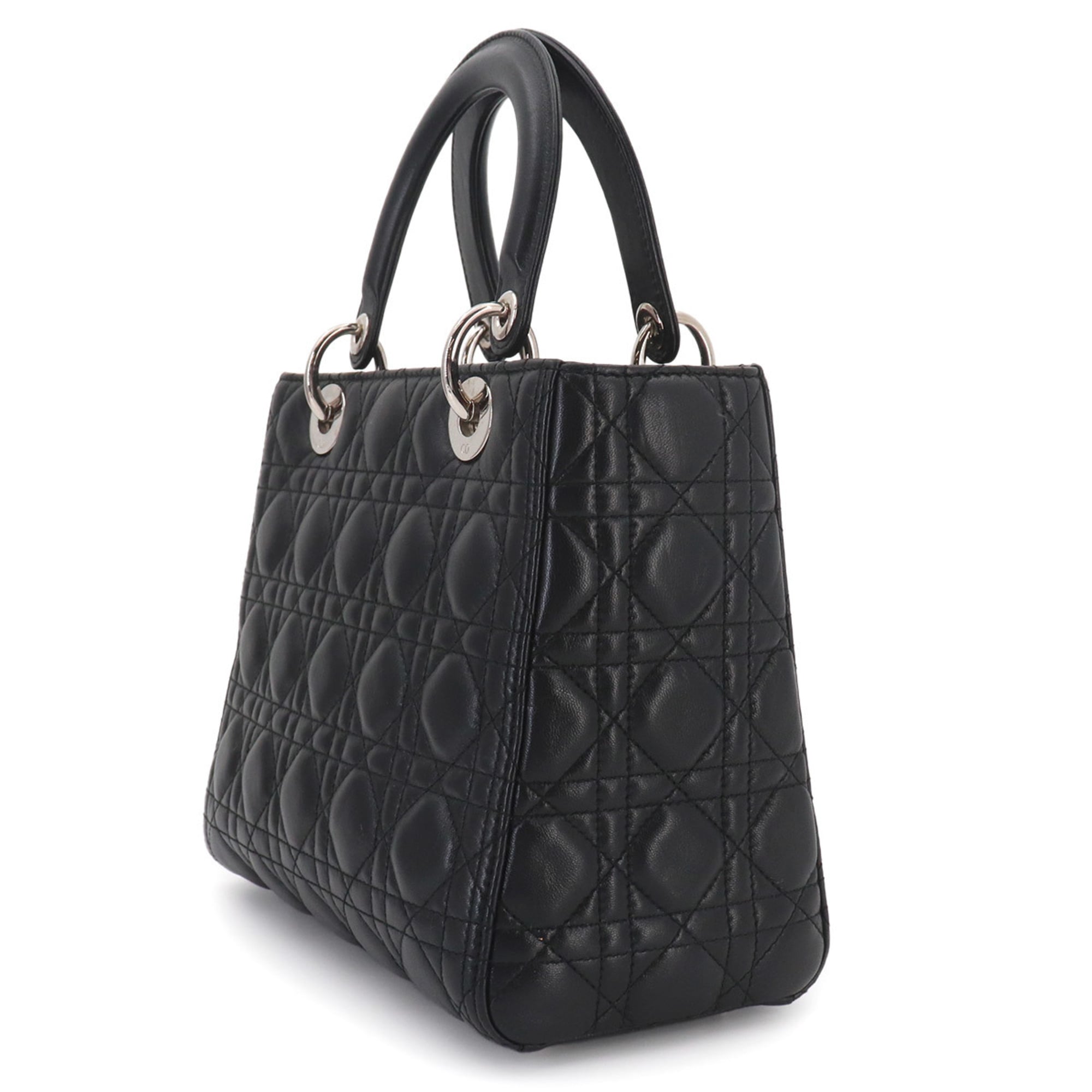 Christian Dior Black Leather Handbag (Pre-Owned)