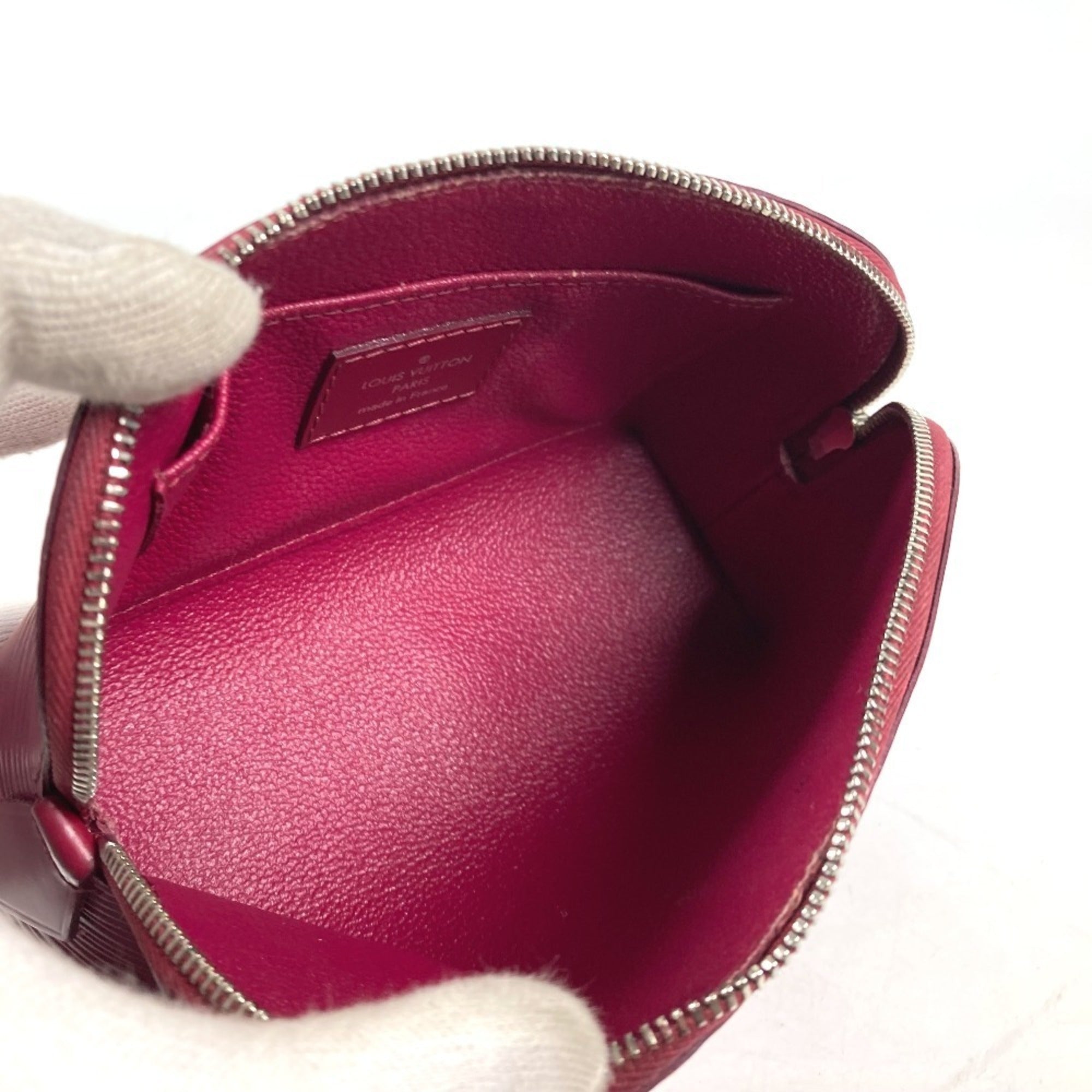 Louis Vuitton Fuchsia Pink Pink Epi Leather Pochette Pouch (Pre-Owned)