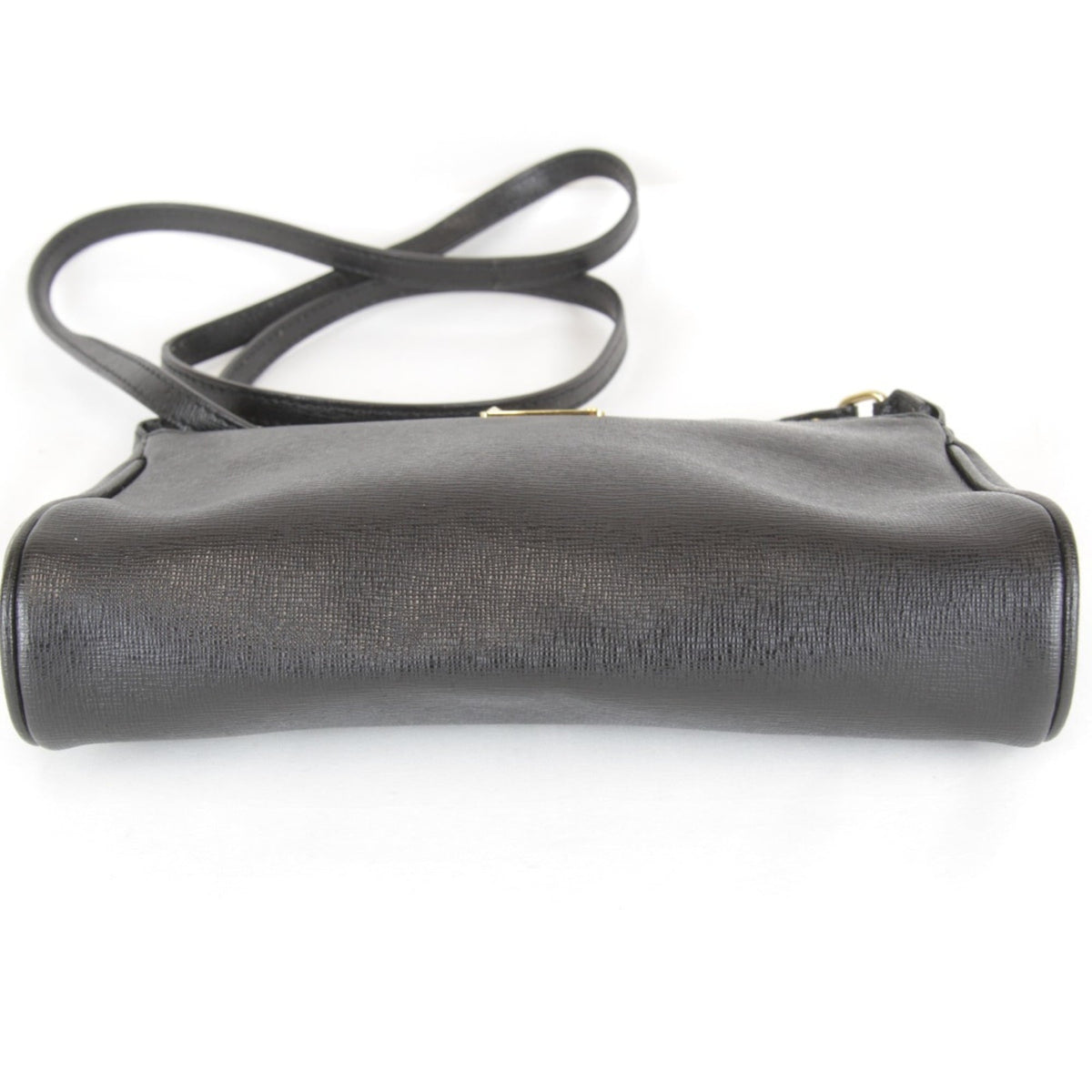 Fendi Black Leather Pouch Shoulder Bag (Pre-Owned)