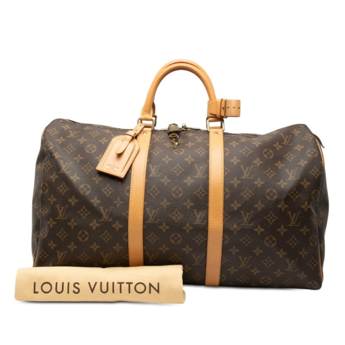 Louis Vuitton Brown Pvc Leather Boston Bag Handbag (Pre-Owned)