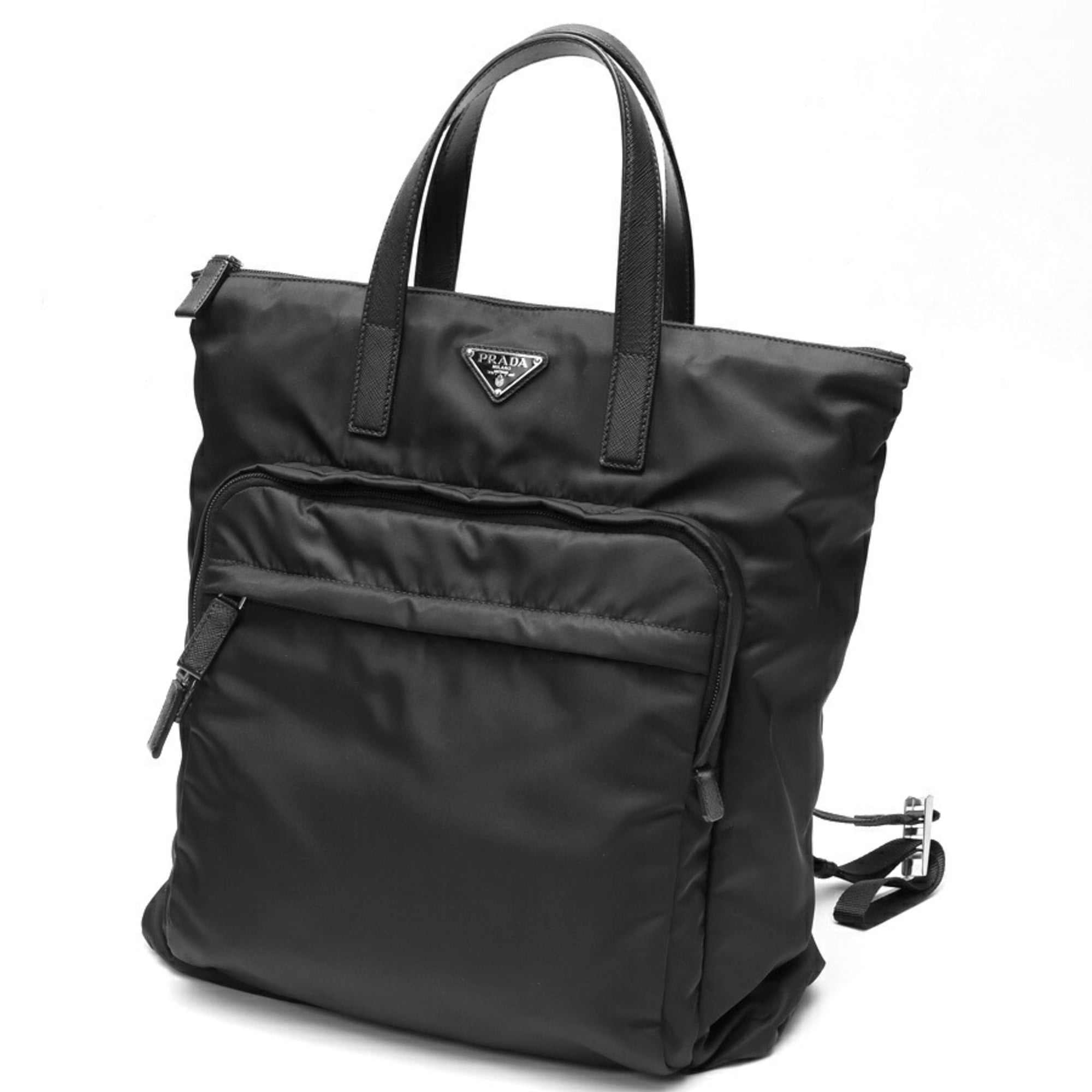 Prada Black Nylon Tote Bag (Pre-Owned)