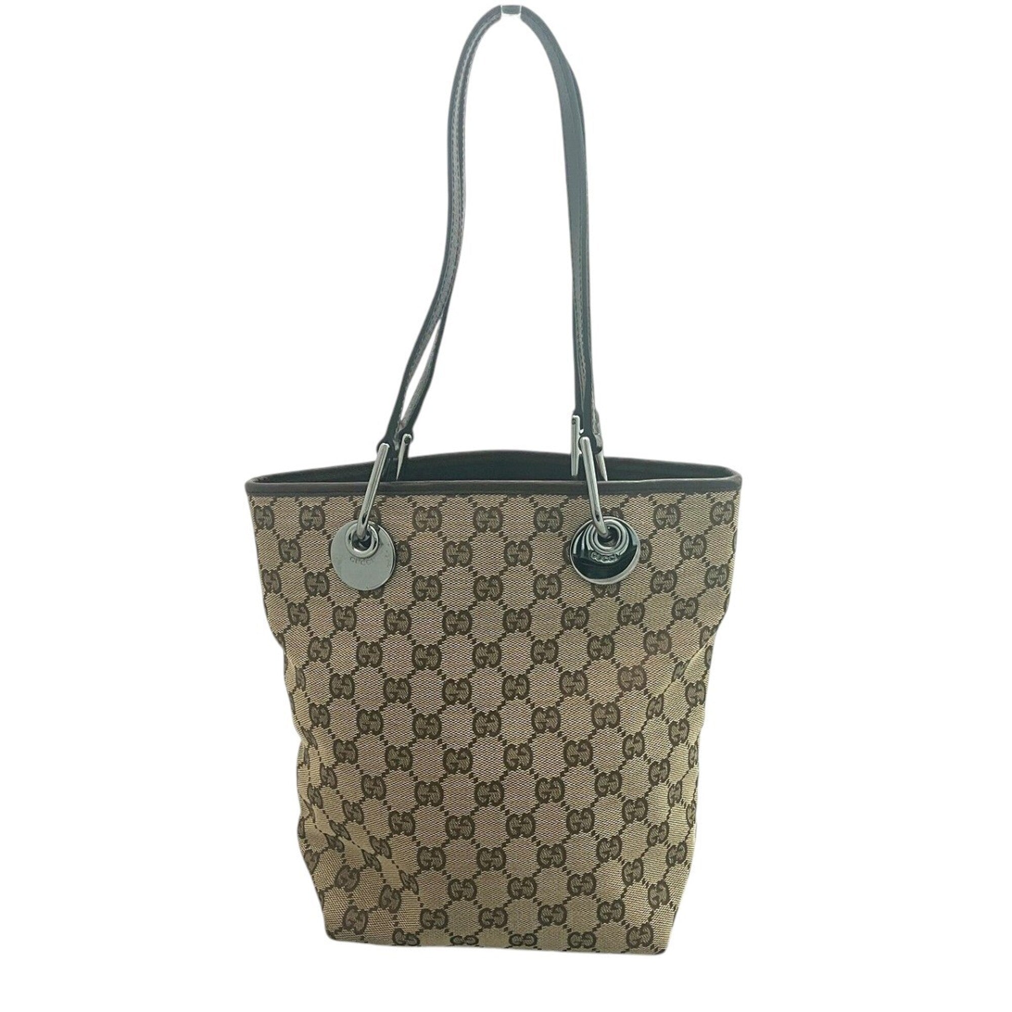 Gucci Gg Canvas Brown Gg Canvas Shoulder Bag (Pre-Owned)