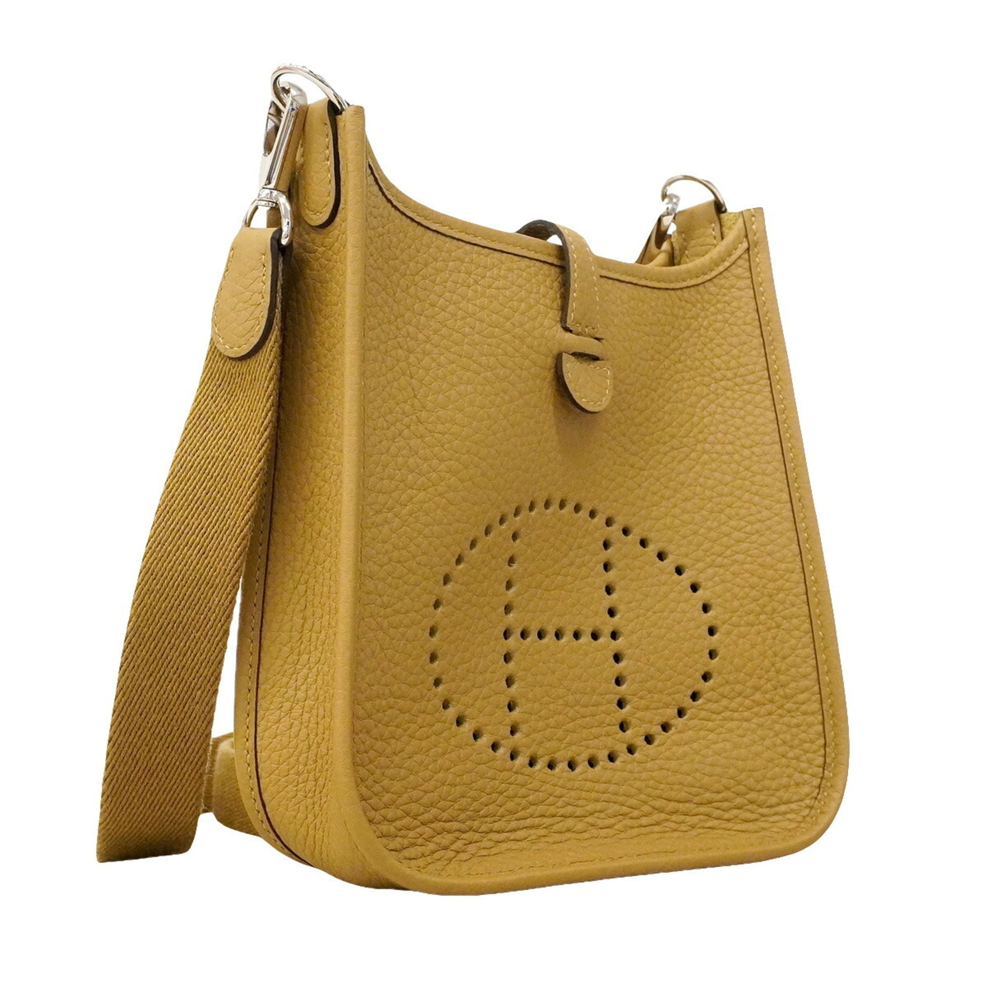 Hermes Brown Taurillon Clemence Leather Shoulder Bag (Pre-Owned)
