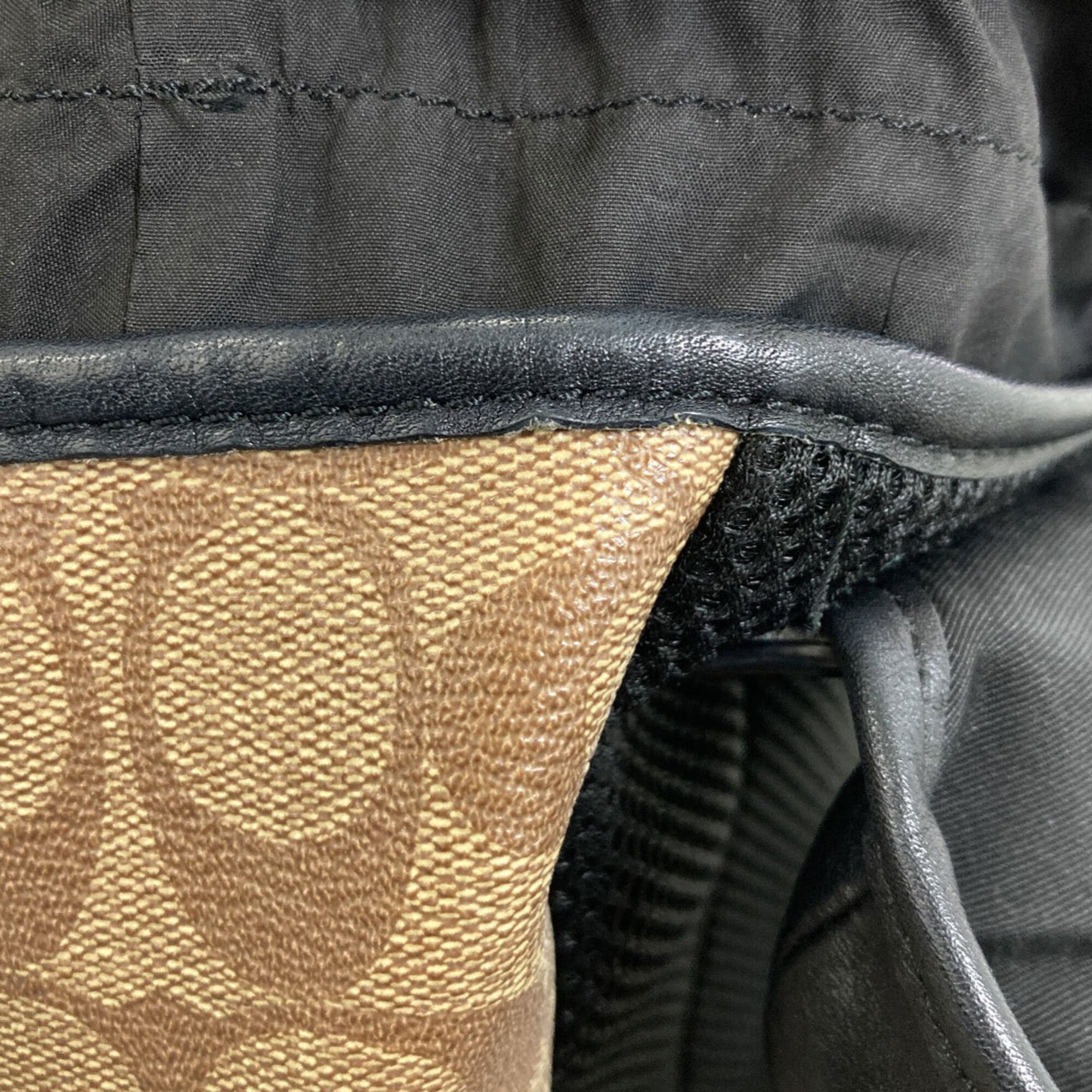 Coach Black Brown Signature Line Sling Bag (Pre-Owned)