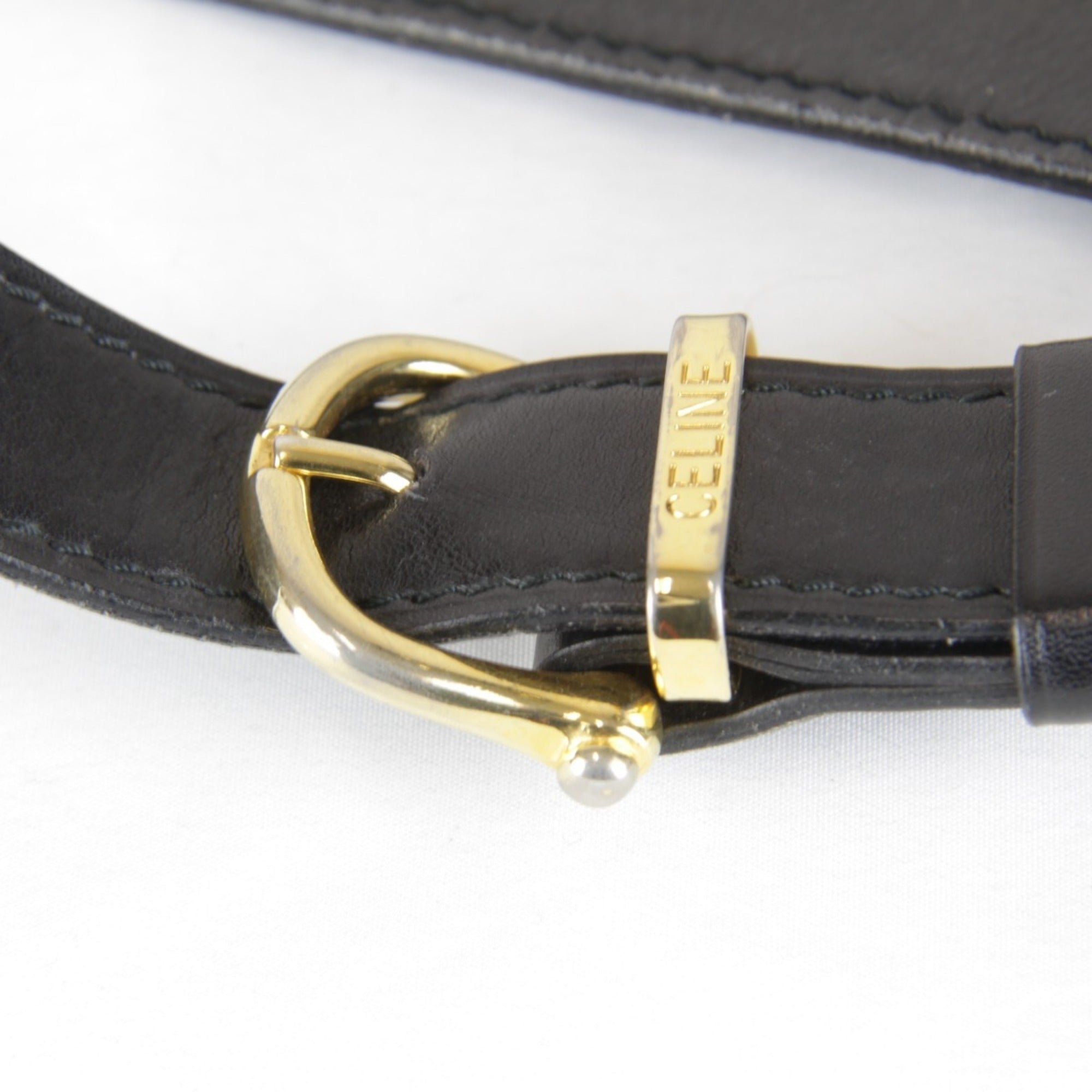 Celine Black Leather Shoulder Bag (Pre-Owned)