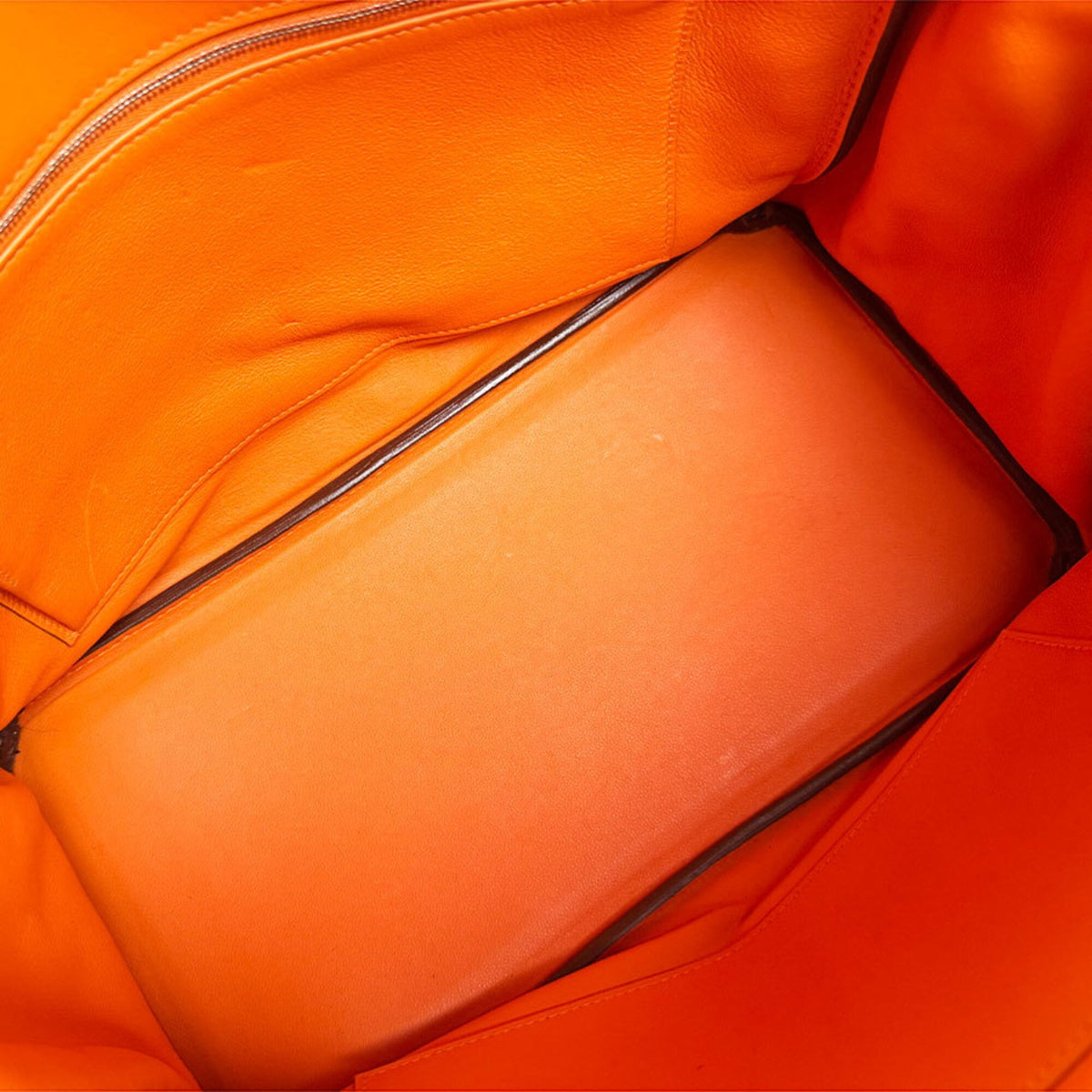 Hermes Orange Swift Leather Handbag (Pre-Owned)