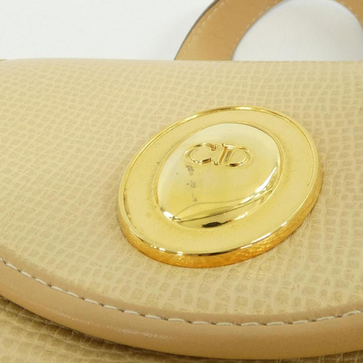 Christian Dior Beige Leather Backpack (Pre-Owned)