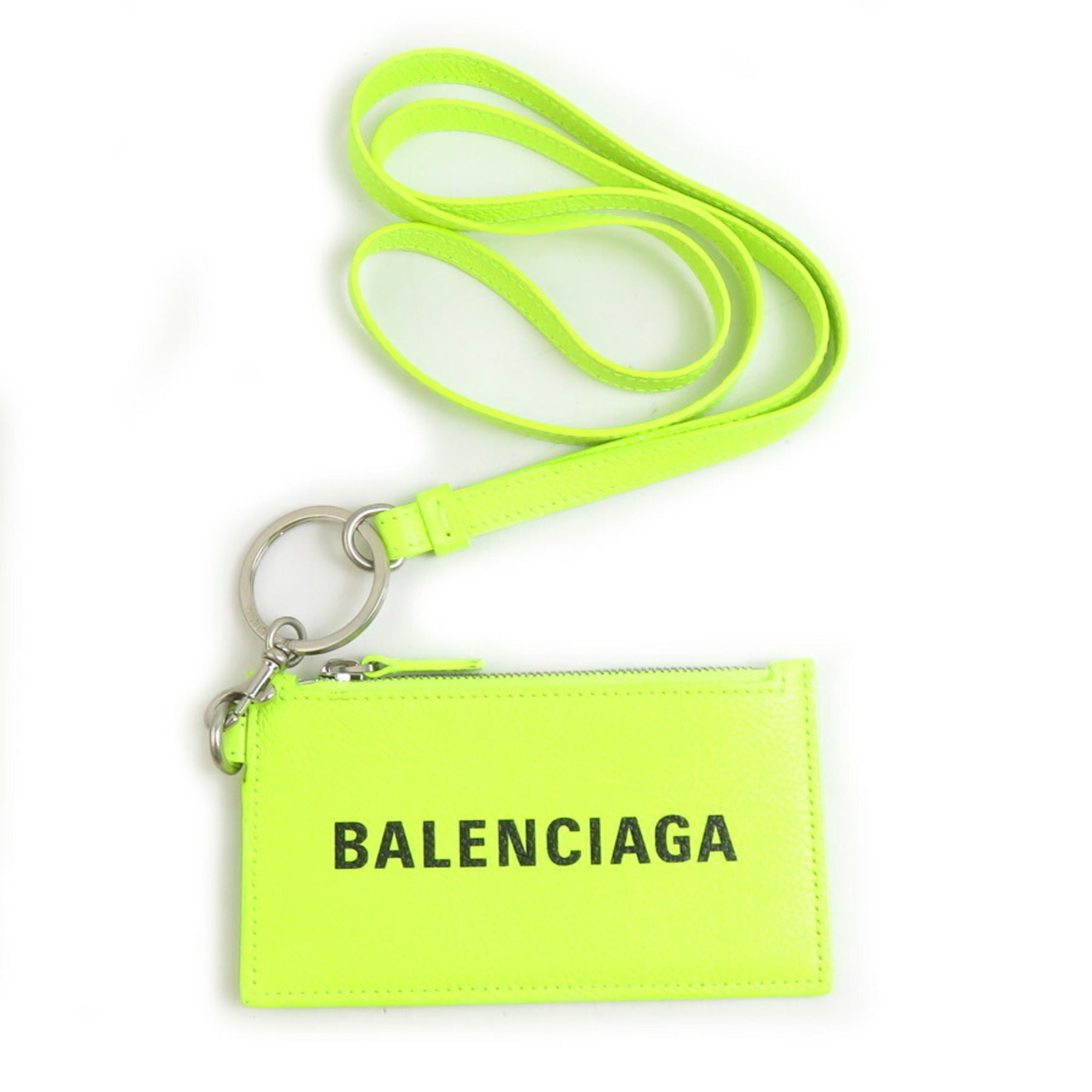 Balenciaga Yellow Leather Coin Purse/Coin Case (Pre-Owned)