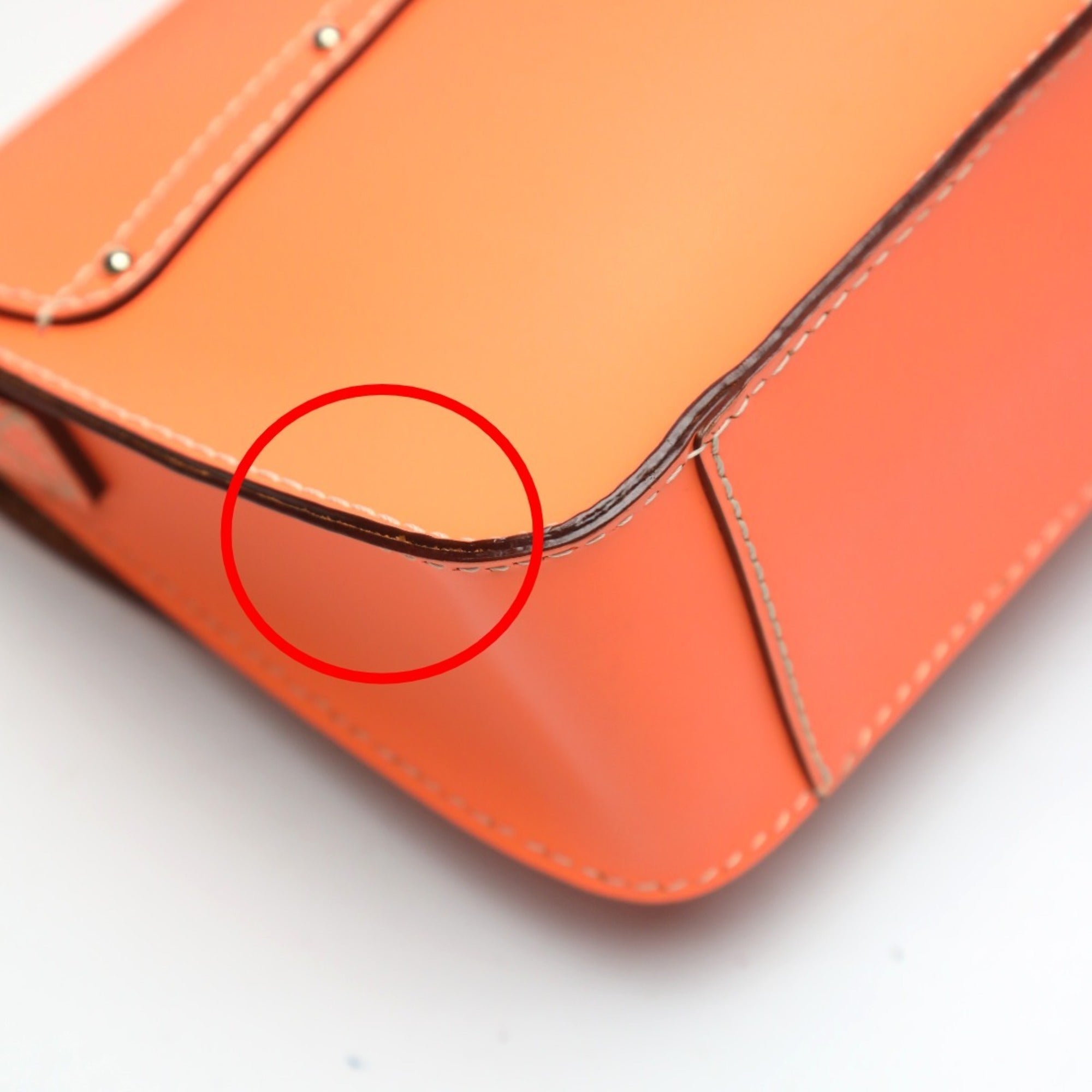 Kate Spade Orange Leather Pochette Shoulder Bag (Pre-Owned)