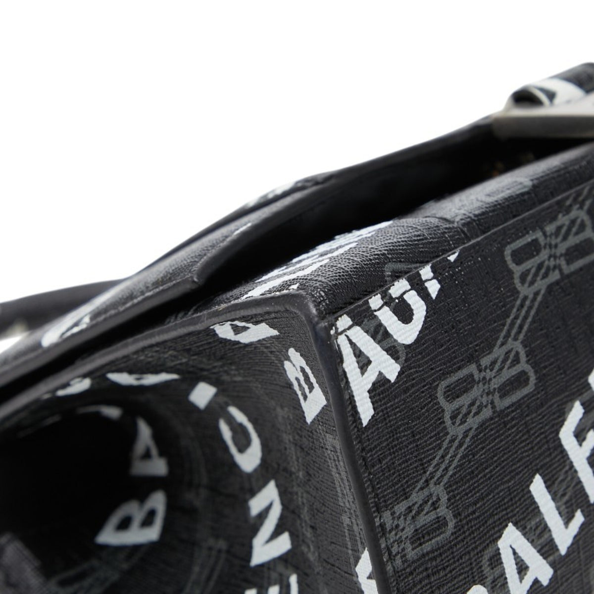 Balenciaga Black Pvc Leather Handbag Shoulder Bag (Pre-Owned)