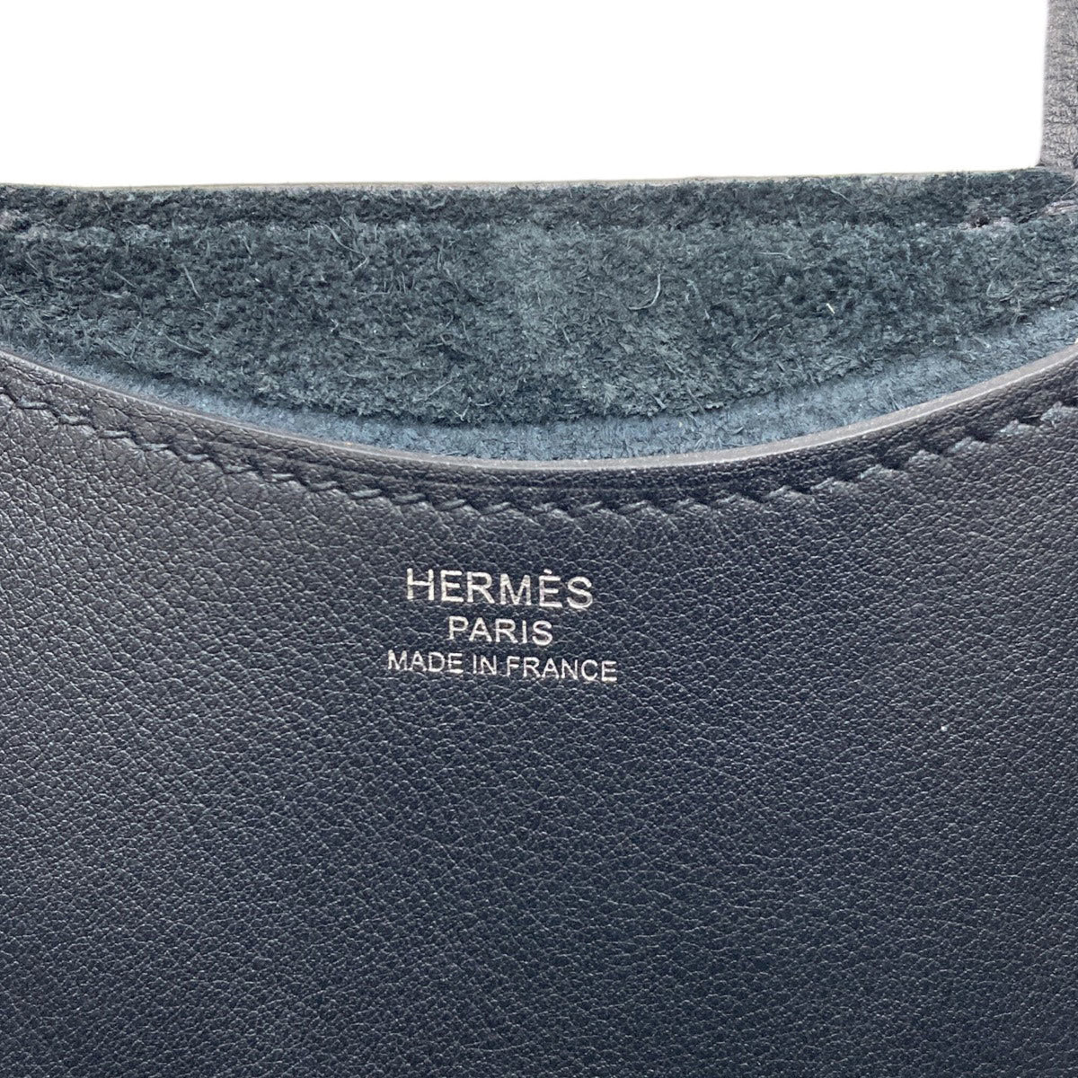Hermes Black Taurillon Clemence Leather Handbag (Pre-Owned)