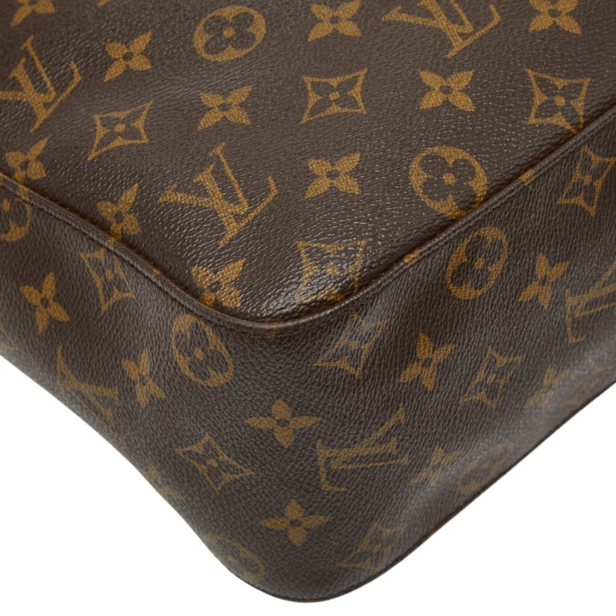 Louis Vuitton Monogram Brown Pvc Leather Handbag Shoulder Bag (Pre-Owned)