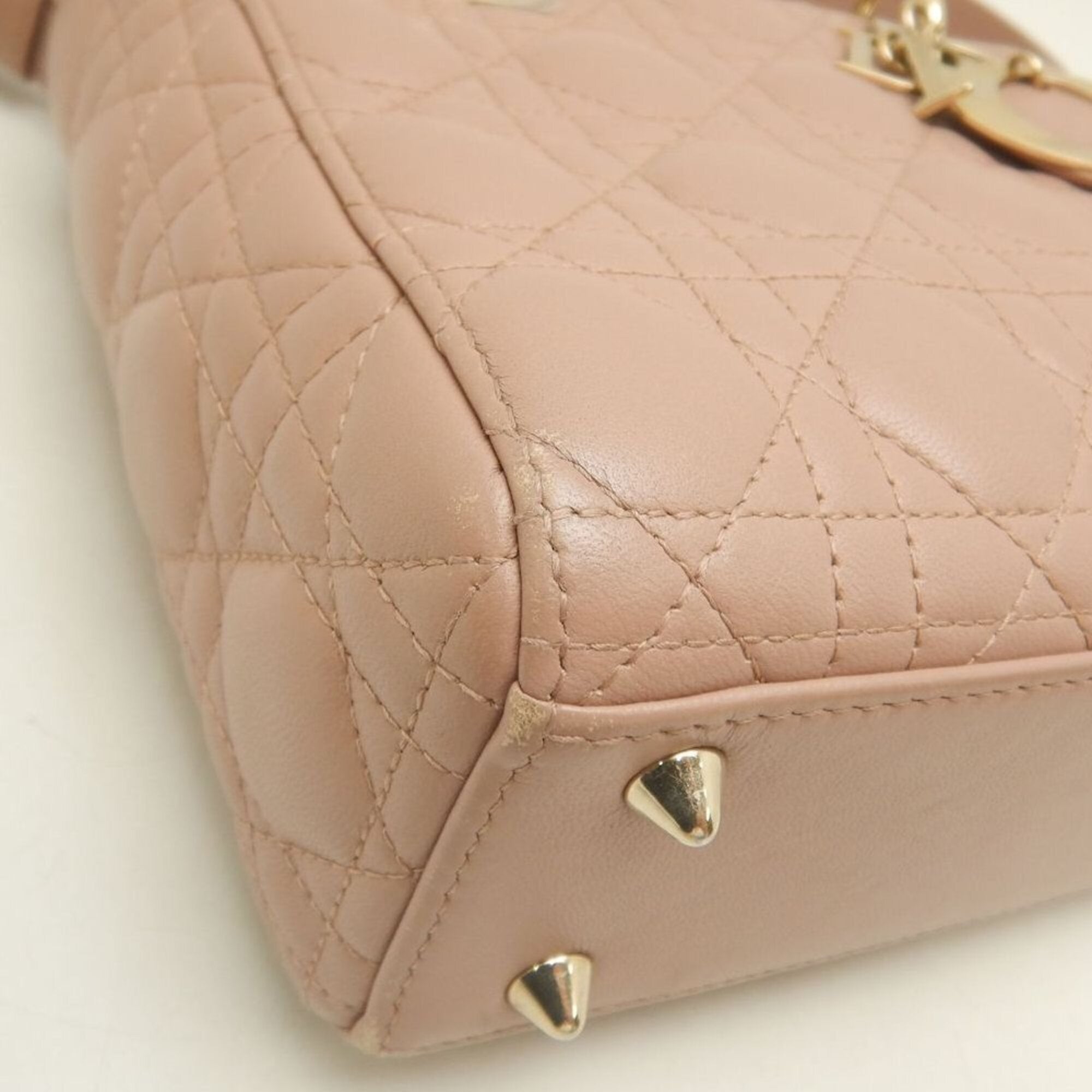 Christian Dior Pink Leather Handbag (Pre-Owned)