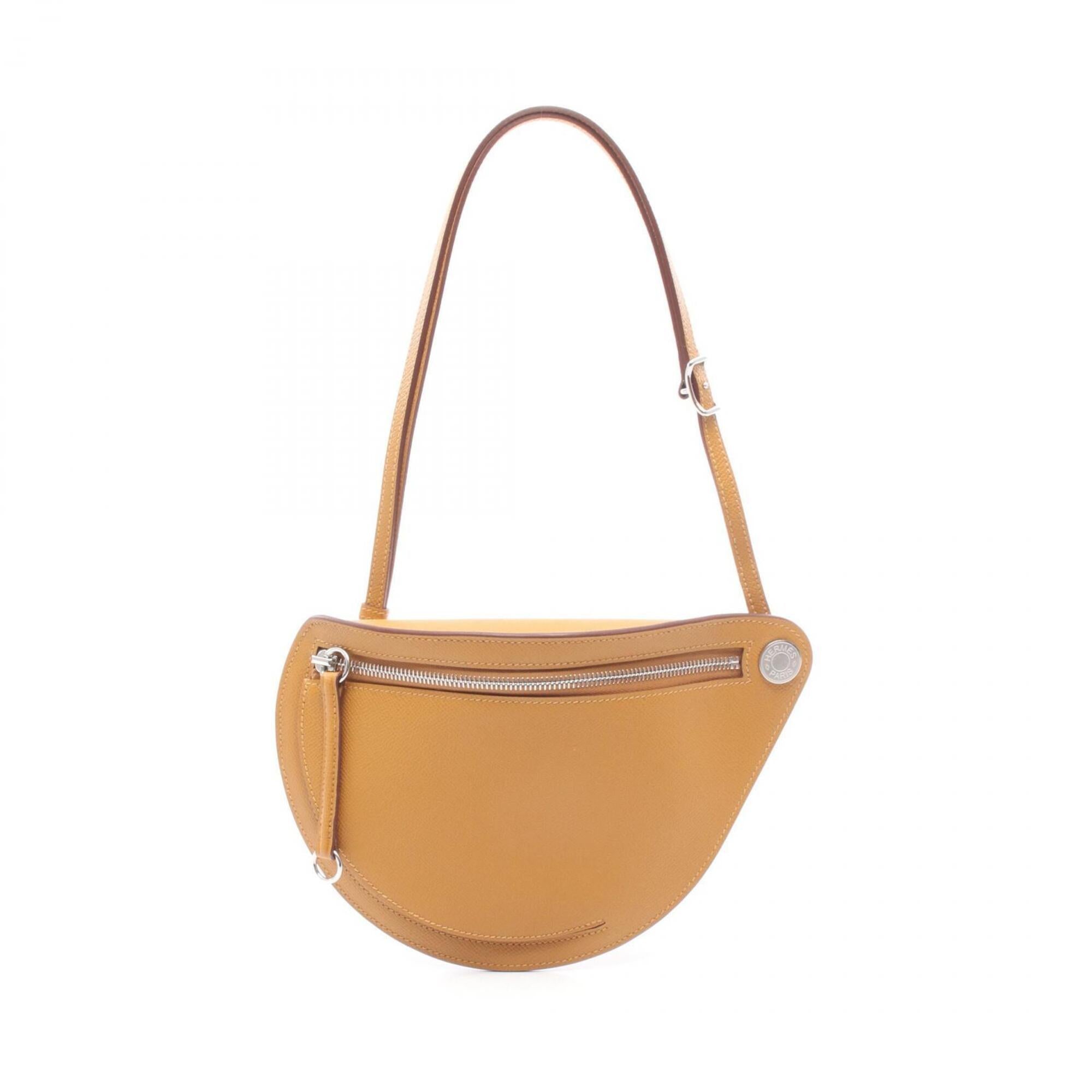 Hermes Brown Epsom Leather Leather Handbag Shoulder Bag (Pre-Owned)