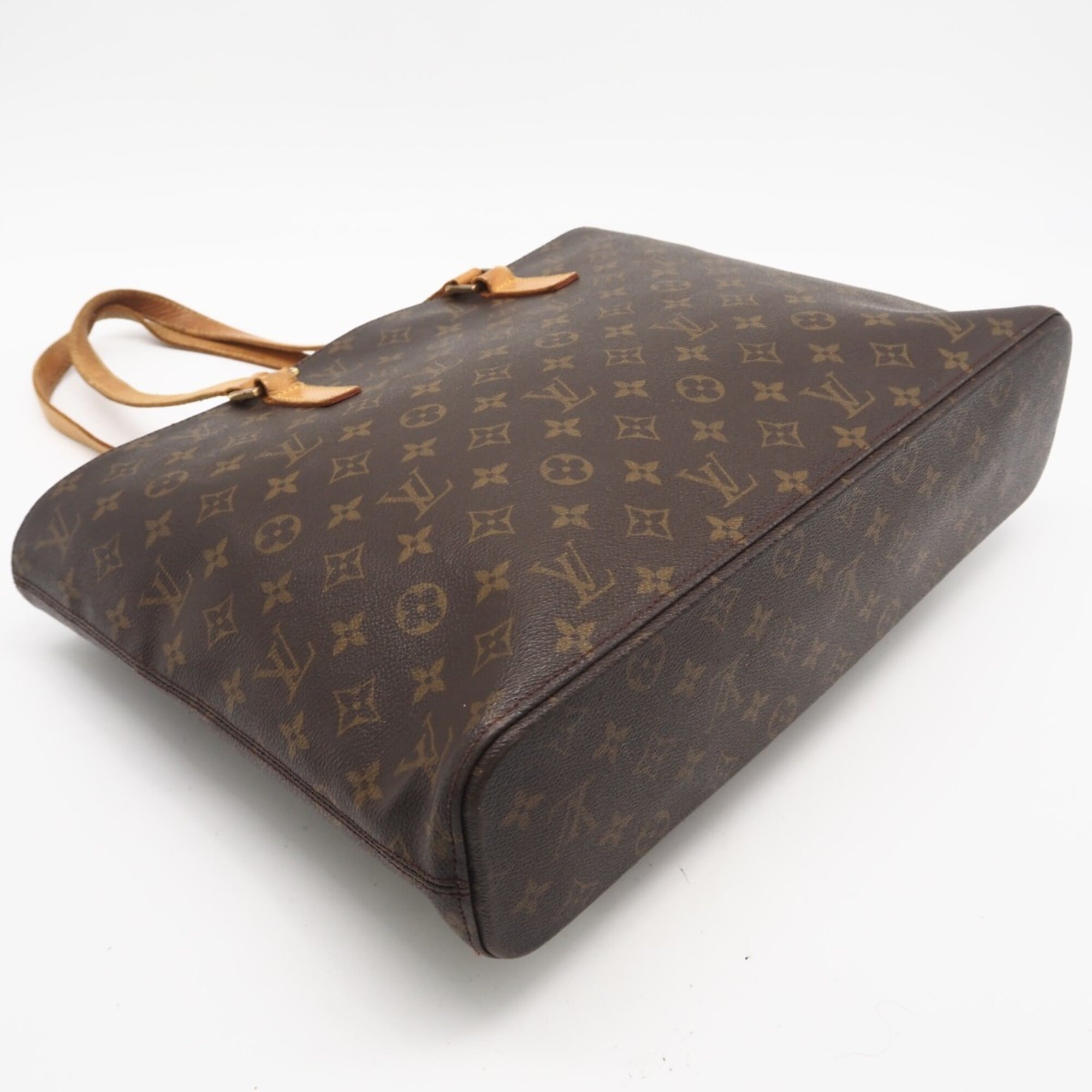 Louis Vuitton Monogram Brown Coated Canvas Leather Handbag (Pre-Owned)