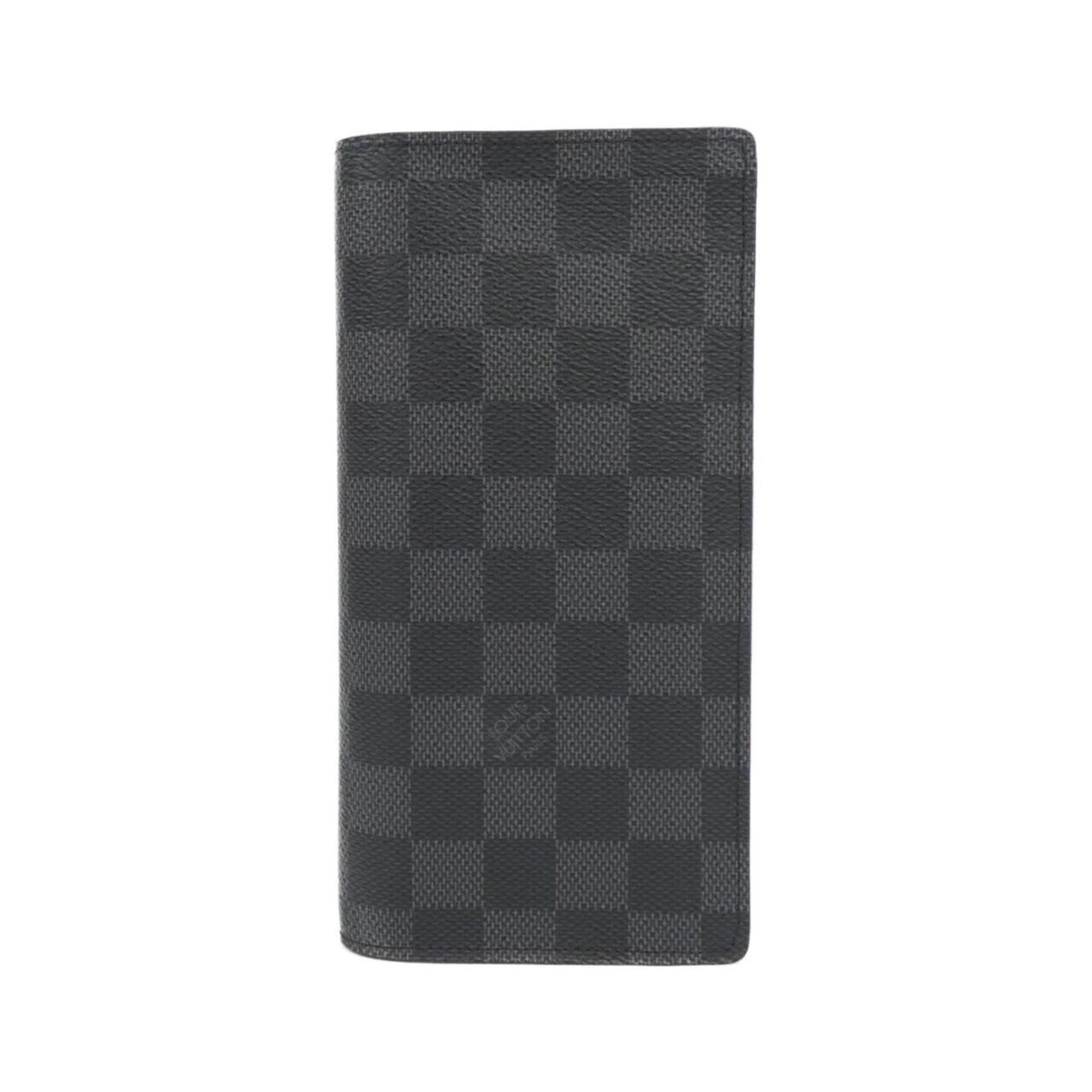 Louis Vuitton Graphite Coated Canvas Long Wallet (Bi-Fold) (Pre-Owned)