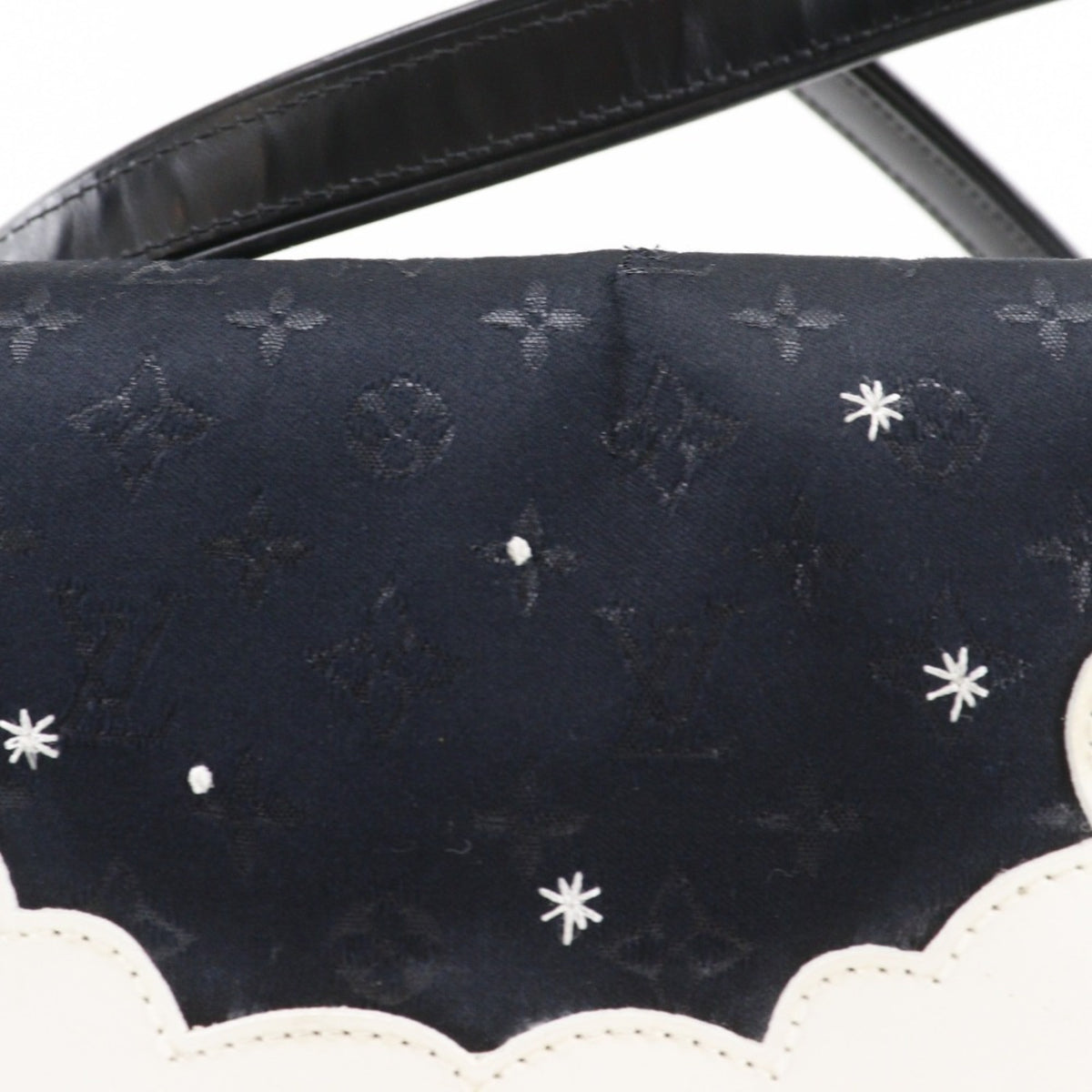 Louis Vuitton Black Monogram Satin Monogram Vernis Leather Shoulder Bag (Pre-Owned)