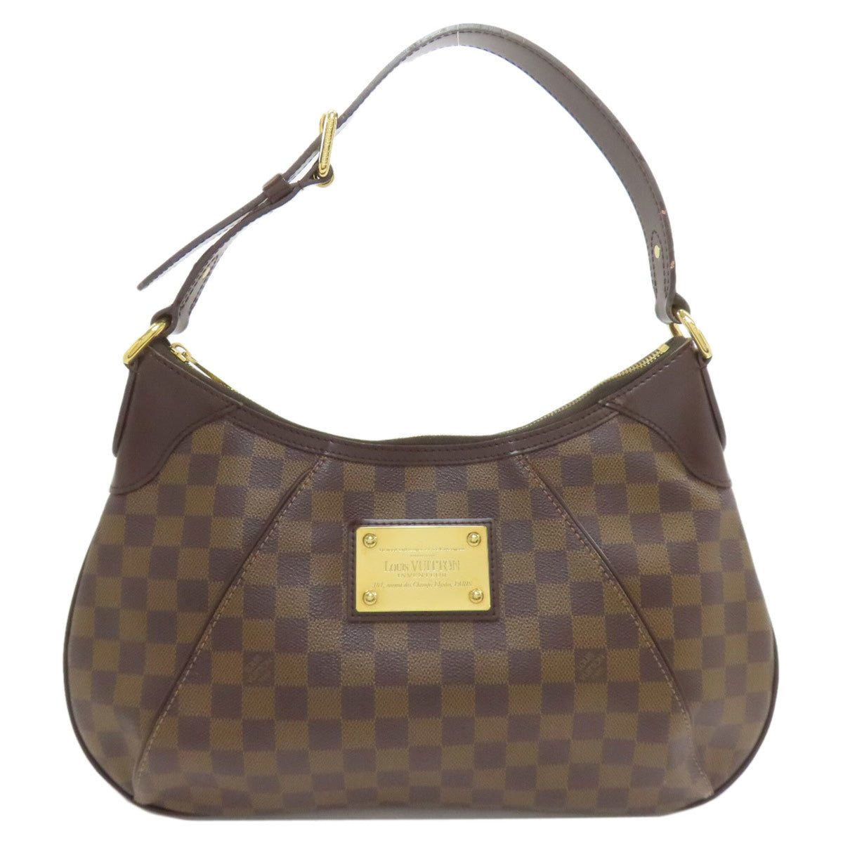 Louis Vuitton Damier Canvas Ebene Damier Canvas Shoulder Bag (Pre-Owned)