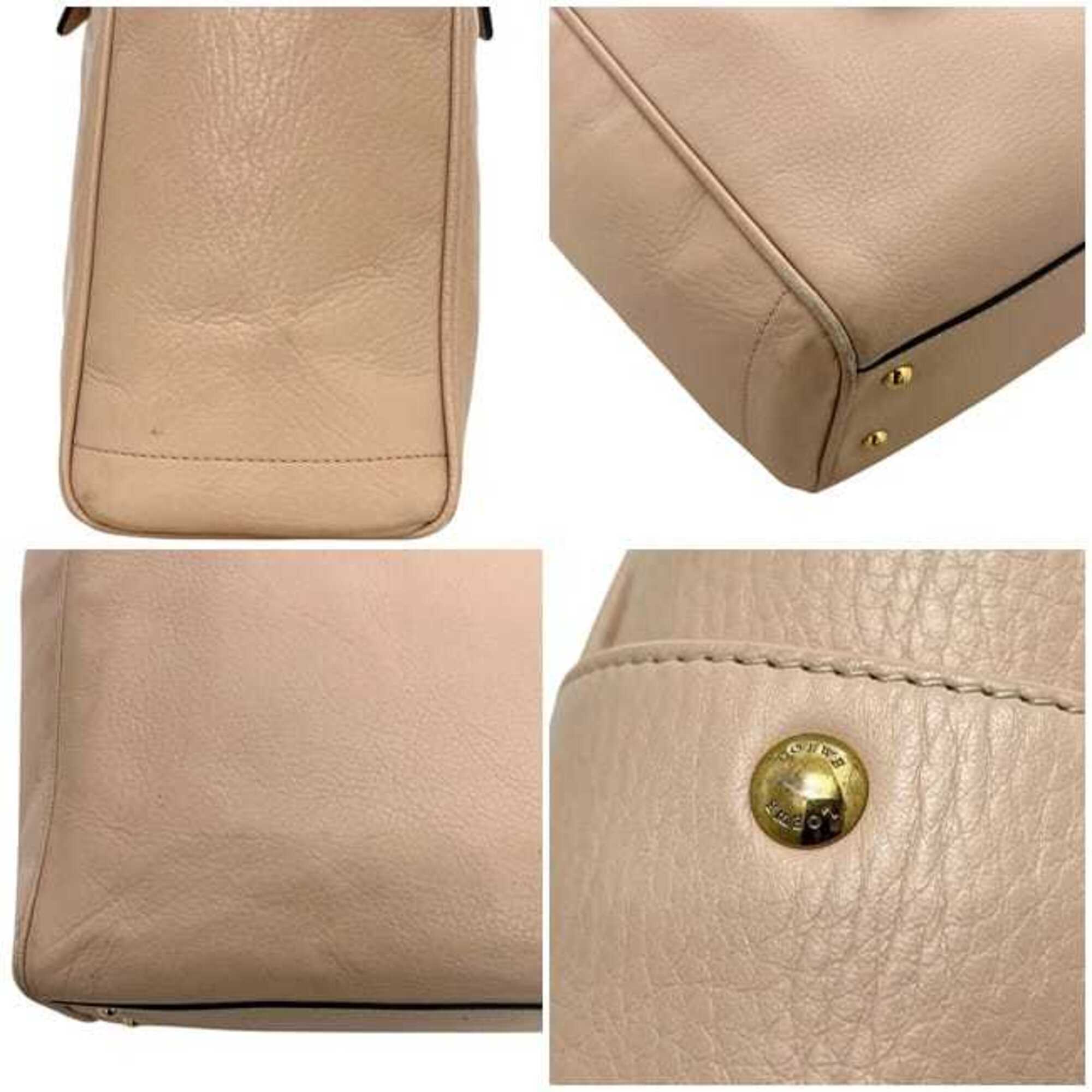 Loewe Pink Beige Leather Tote Bag (Pre-Owned)