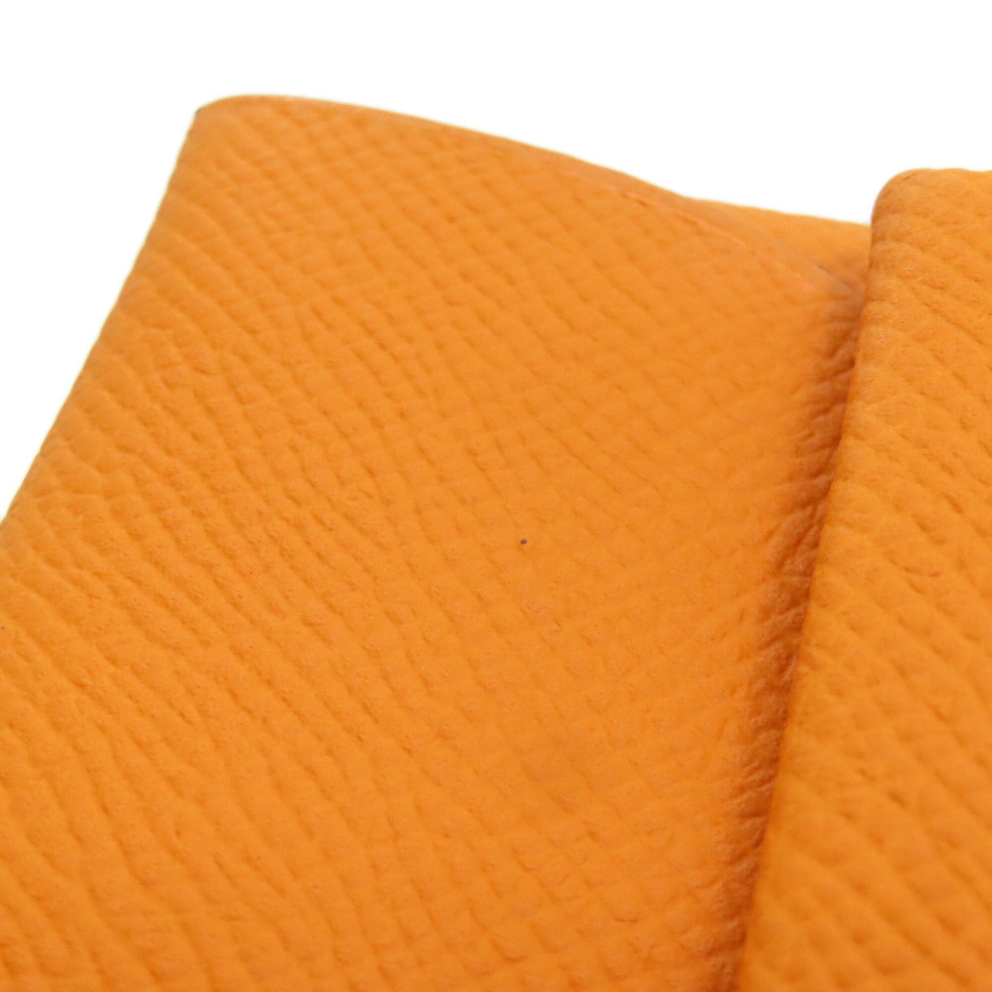 Hermes Orange Epsom Leather Coin Purse/Coin Case (Pre-Owned)