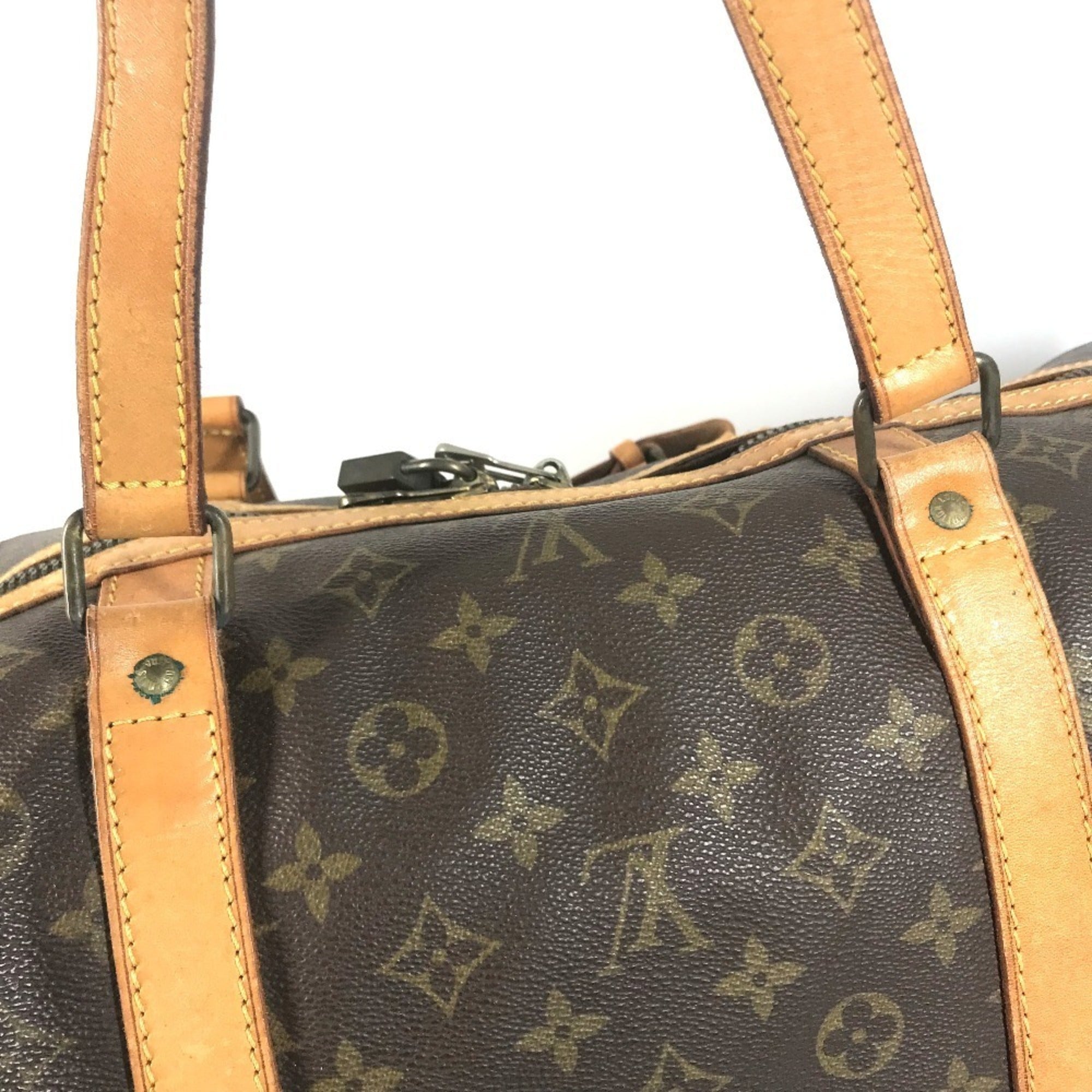 Louis Vuitton Brown Galle Monogram Boston Bag Handbag (Pre-Owned)