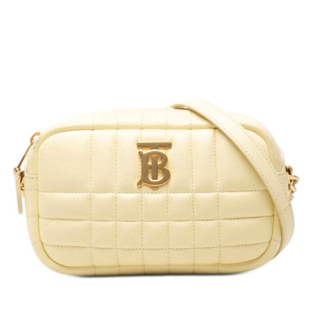 Burberry Yellow Leather Shoulder Bag (Pre-Owned)