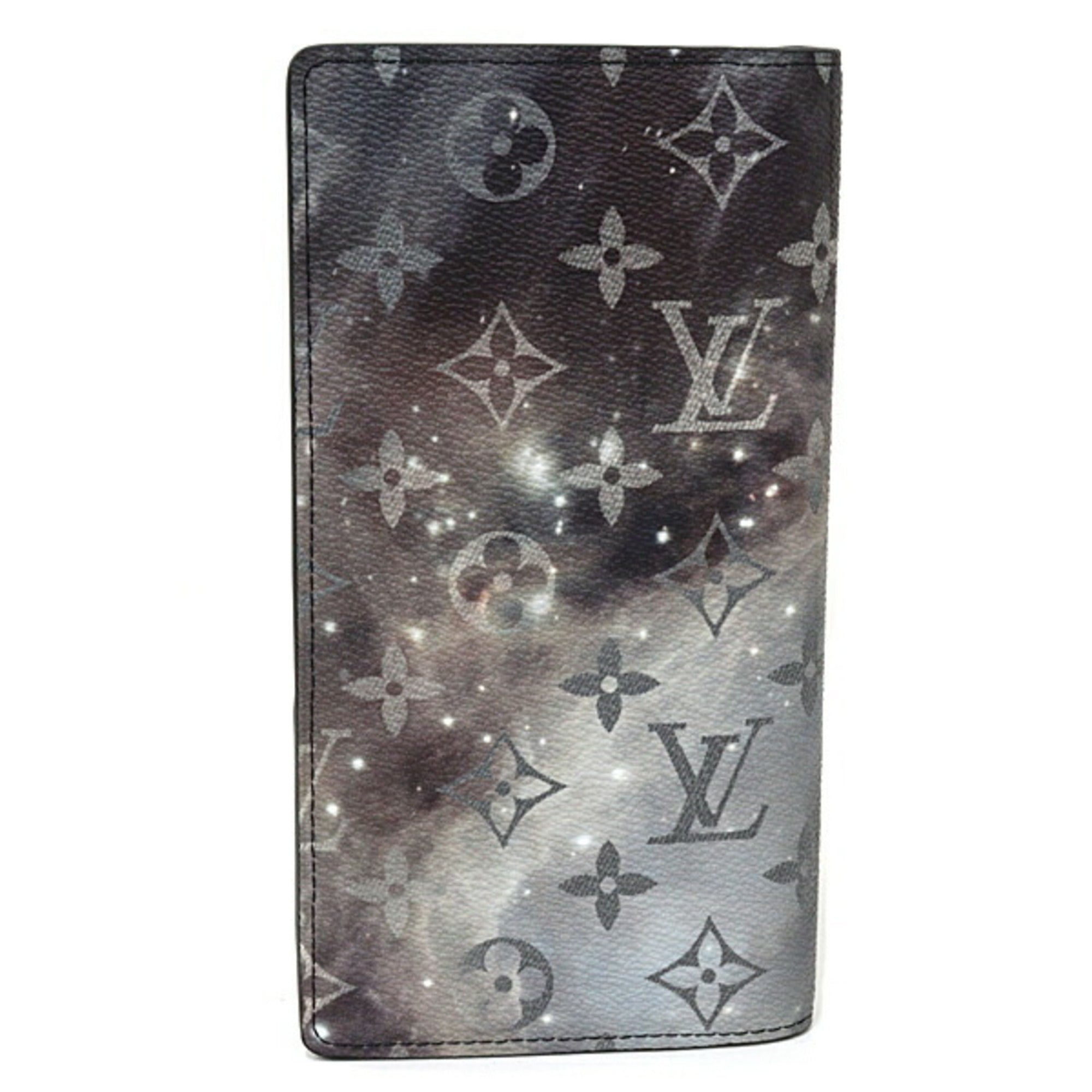 Louis Vuitton Monogram Black Gray Monogram Canvas Long Wallet (Bi-Fold) (Pre-Owned)
