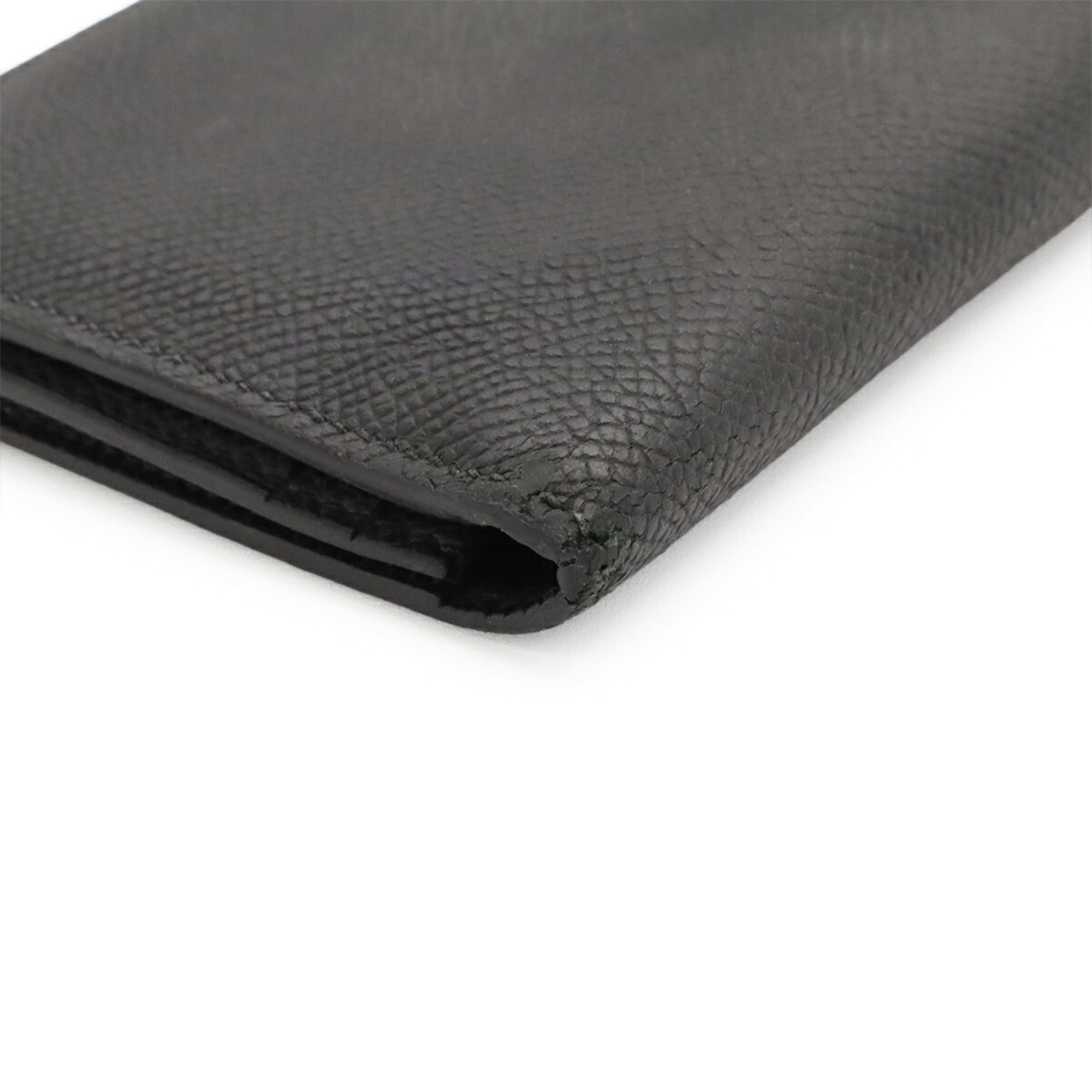 Hermes Black Epsom Leather Long Wallet (Bi-Fold) (Pre-Owned)