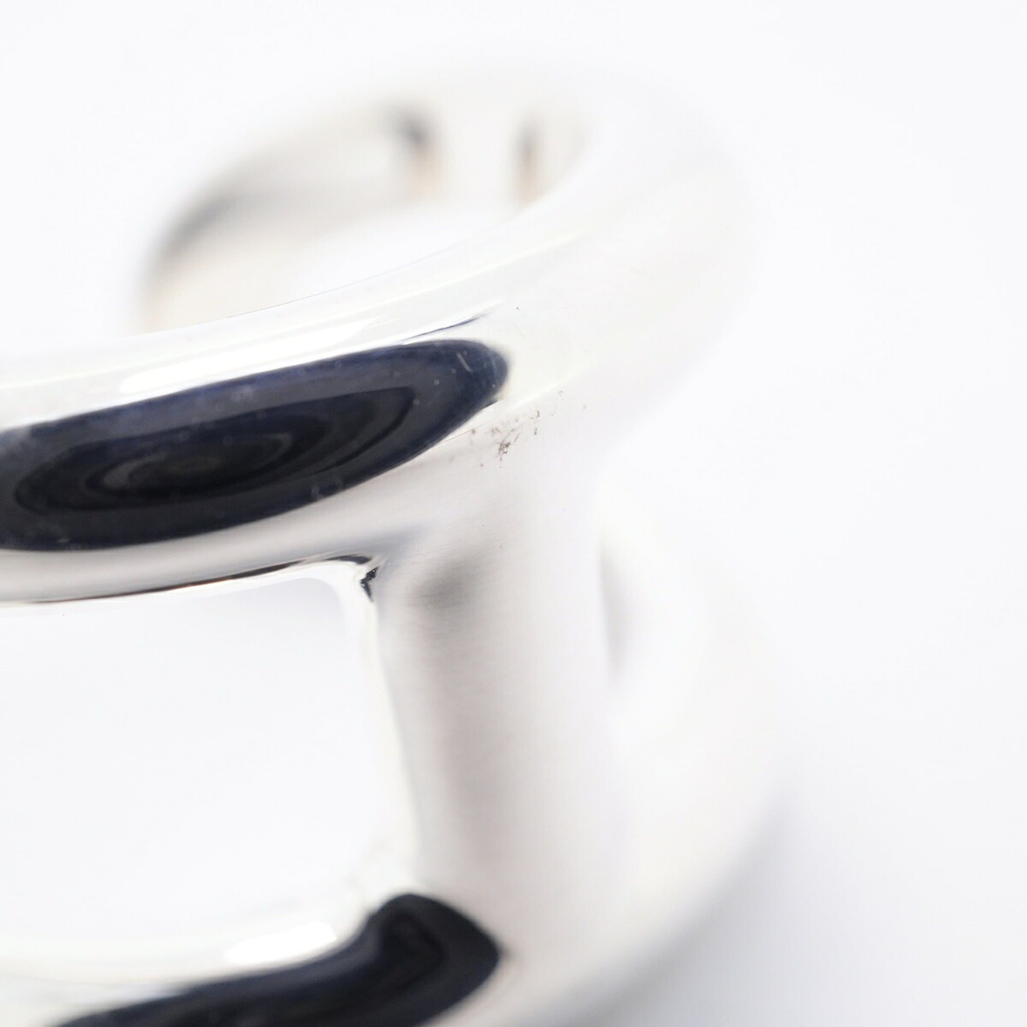 Hermes Silver 925 Band Ring (Pre-Owned)