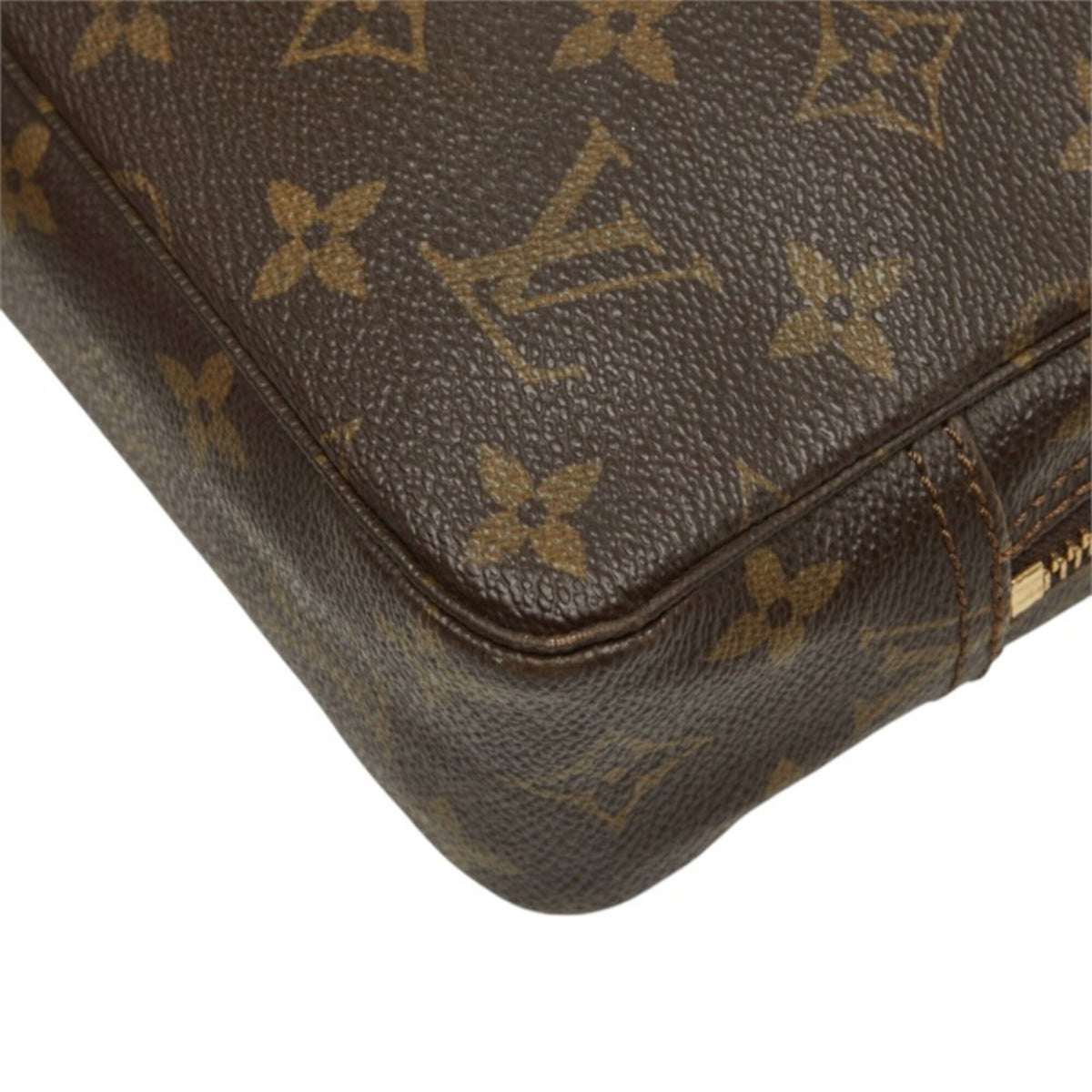 Louis Vuitton Brown Pvc Clutch Bag Pouch (Pre-Owned)