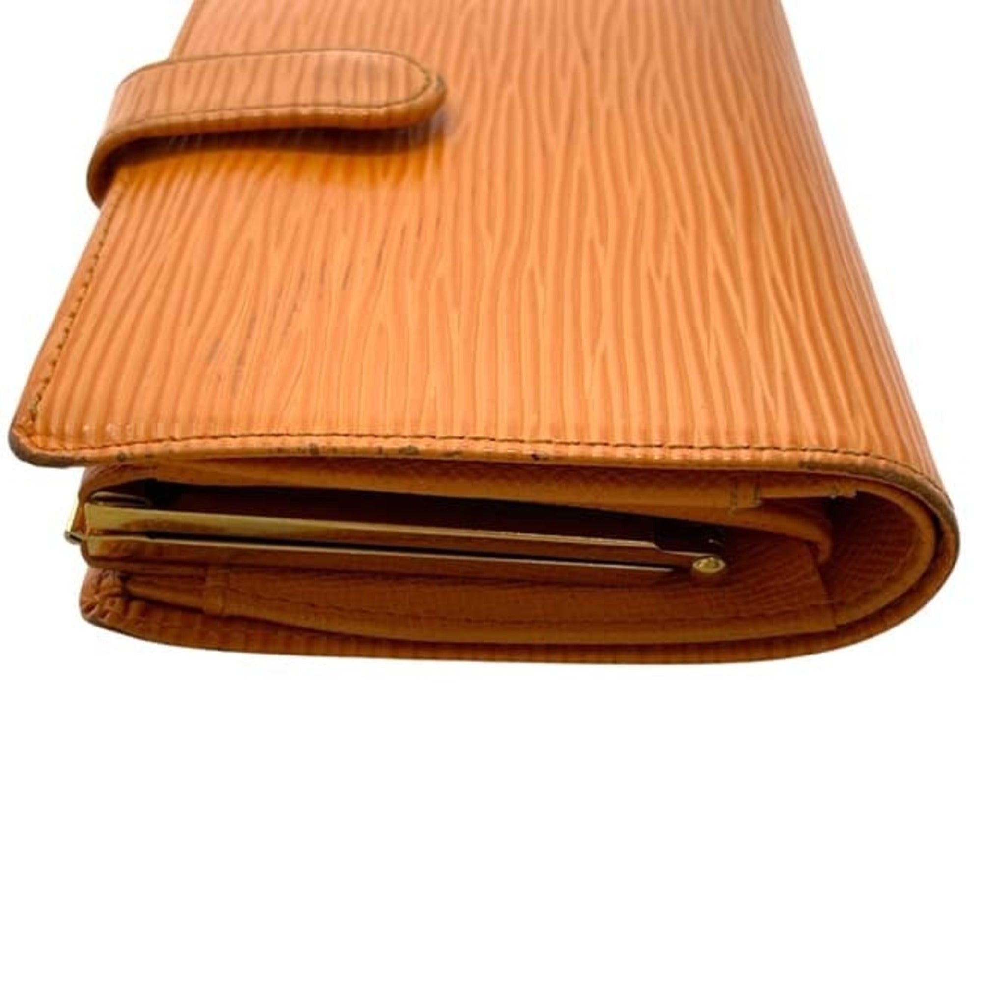 Louis Vuitton Epi Mandarin Orange Epi Leather Wallet (Bi-Fold) (Pre-Owned)