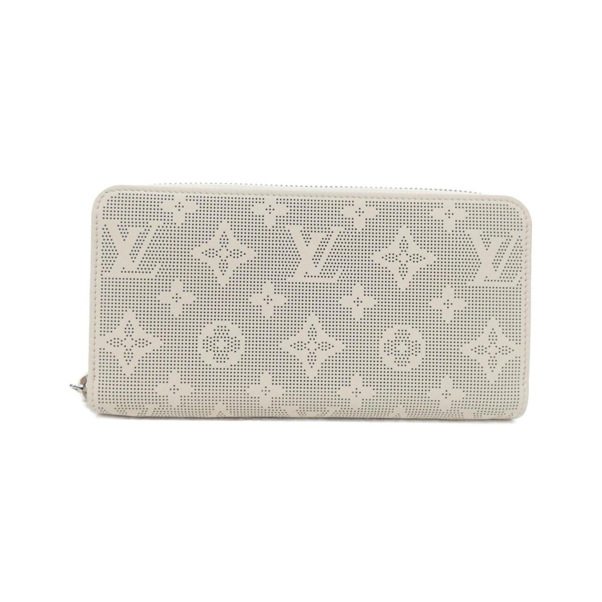 Louis Vuitton Beige Leather Long Wallet (Bi-Fold) (Pre-Owned)