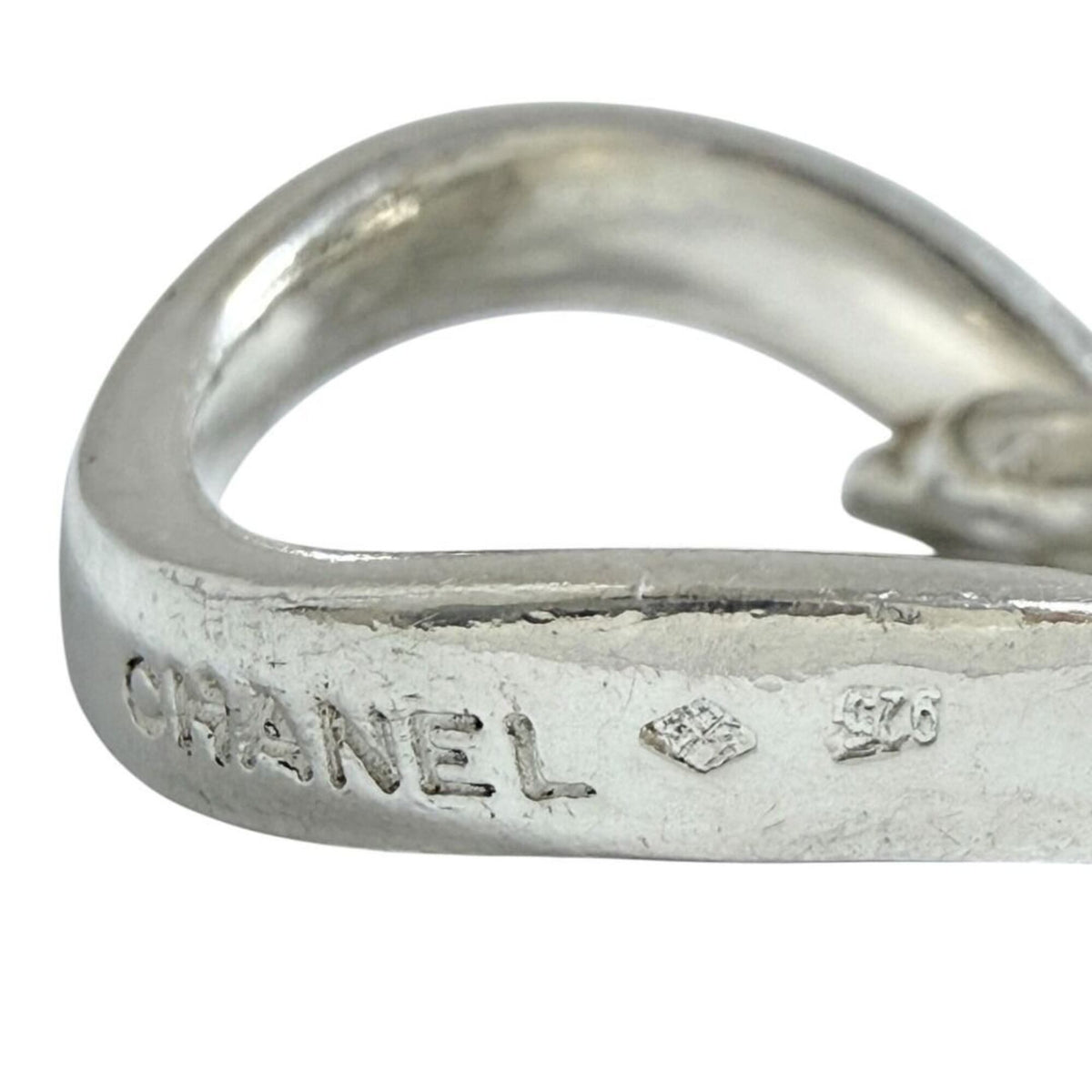 Chanel Silver Silver 925 Band Ring (Pre-Owned)