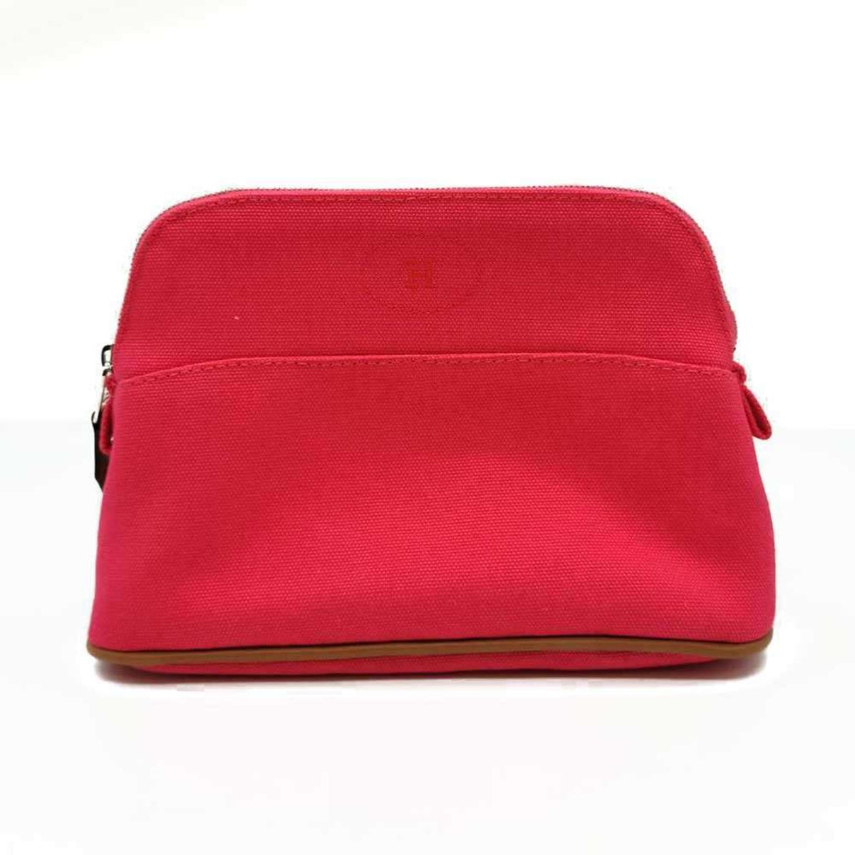 Hermes Bolide Pink Canvas Pouch (Pre-Owned)