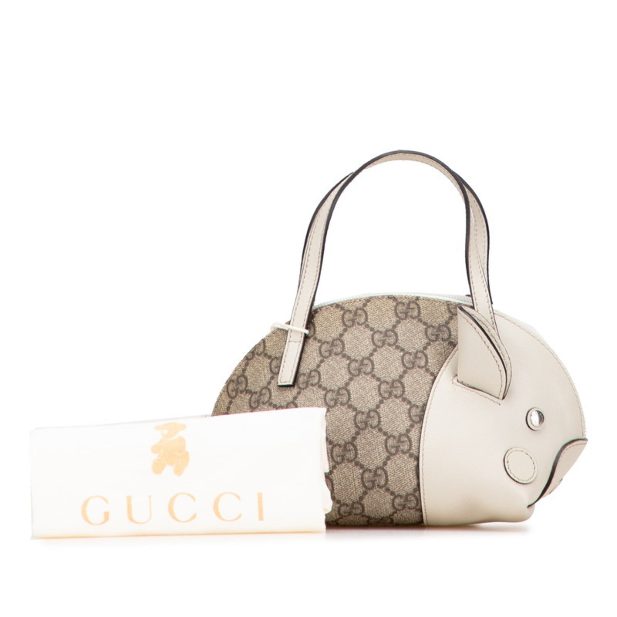 Gucci Beige Pvc Leather Handbag (Pre-Owned)