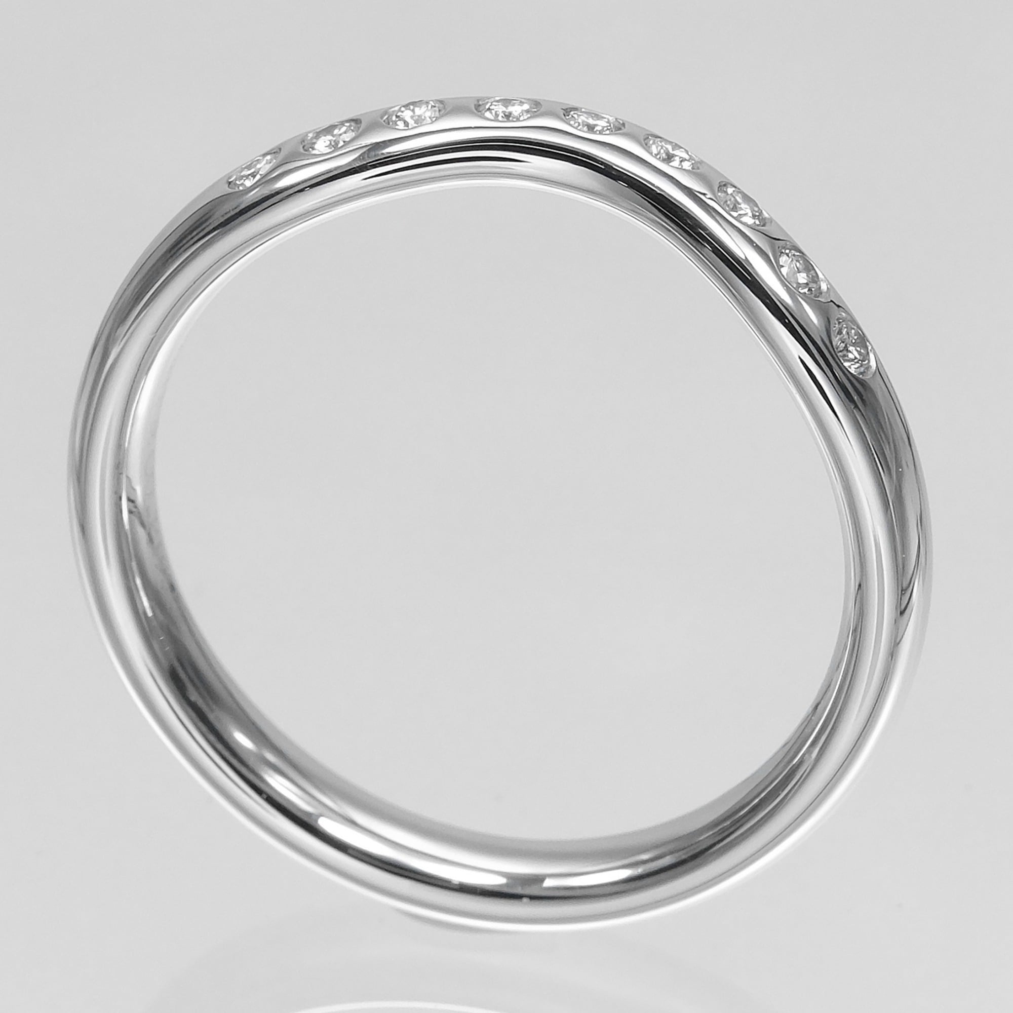 Tiffany Platinum Platinum 950 Band Ring (Pre-Owned)