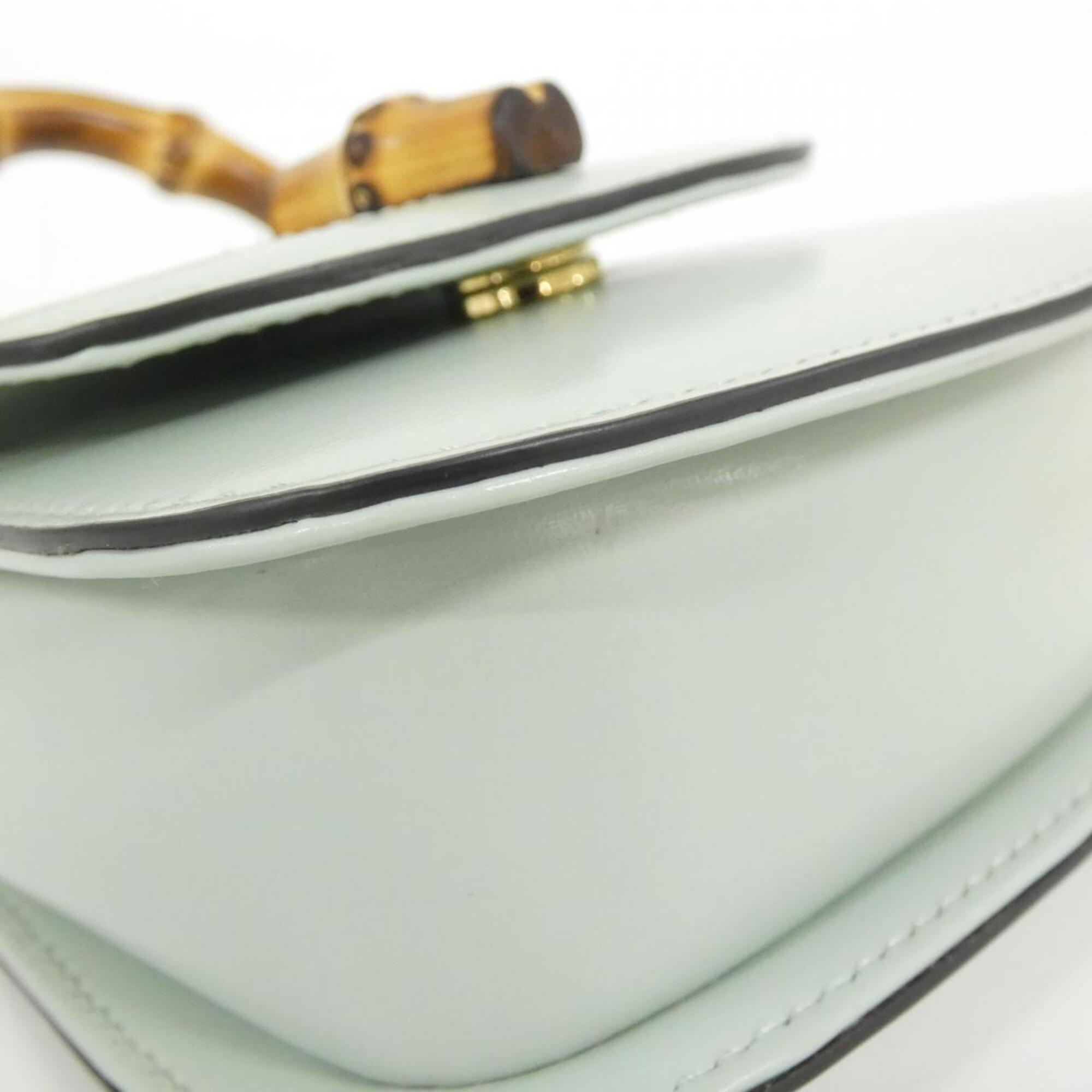 Gucci Pale Green Leather Handbag (Pre-Owned)